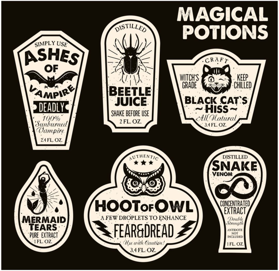 15 Best Printable Halloween Potion Labels Printablee