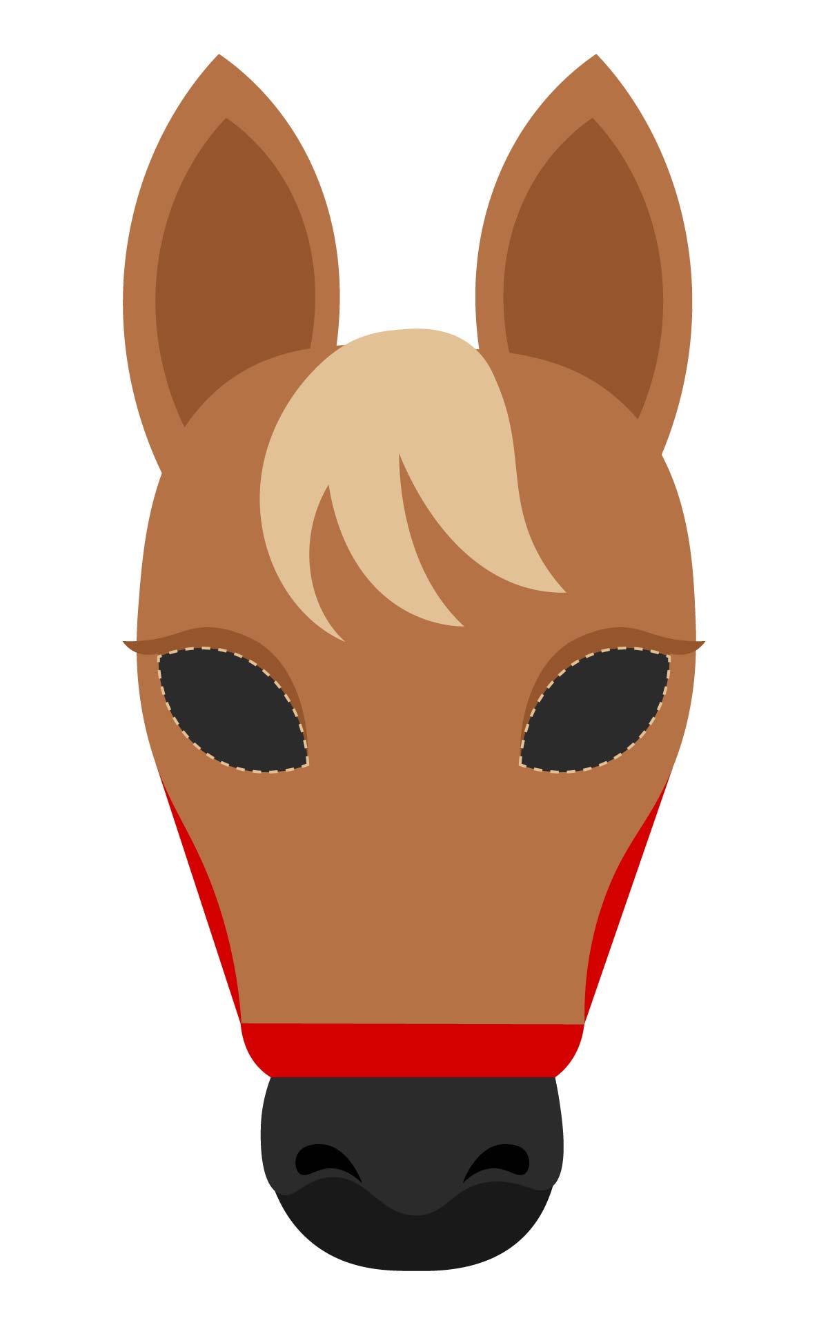 Horse Face Mask Template