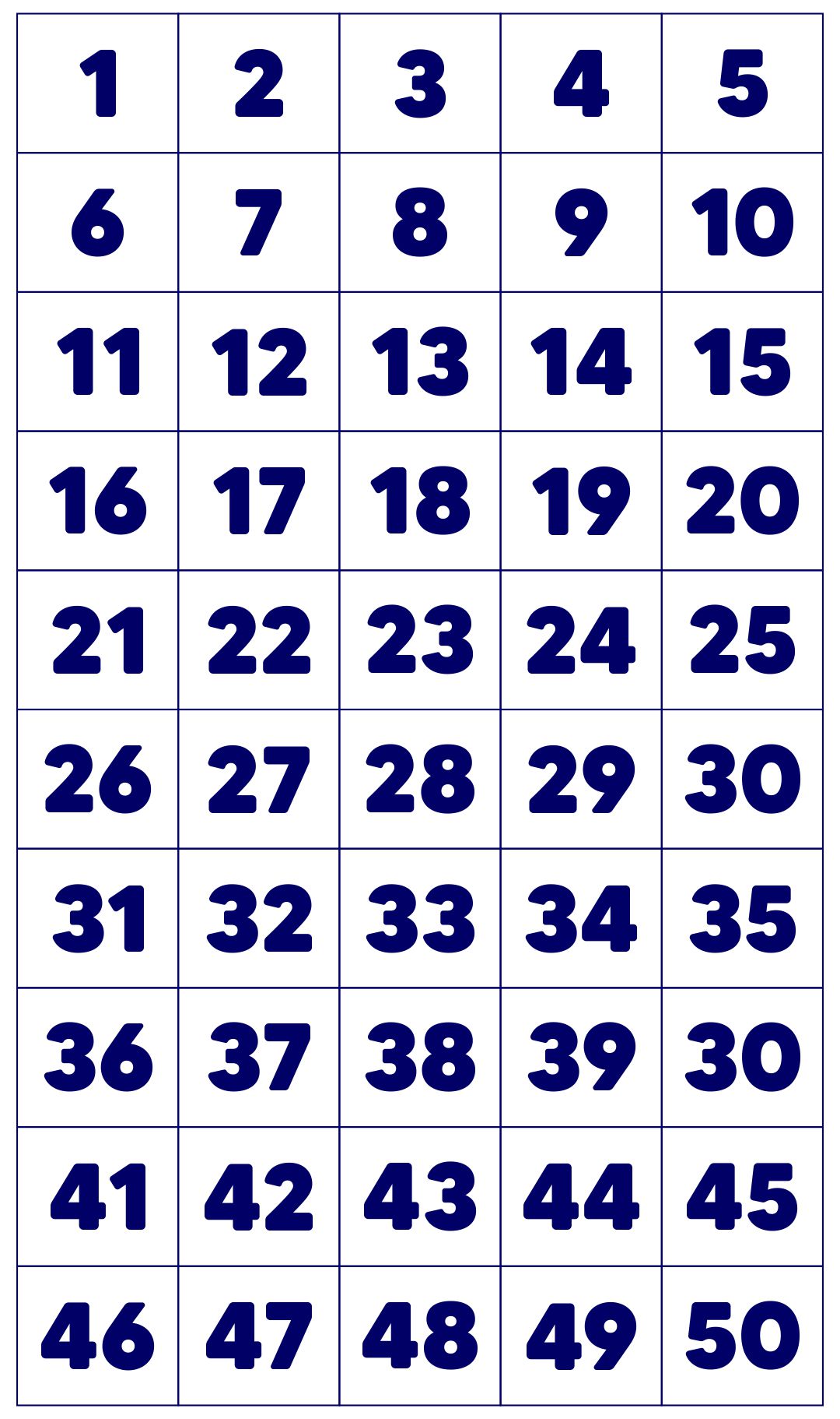 free large printable numbers 1 50 high resolution printable