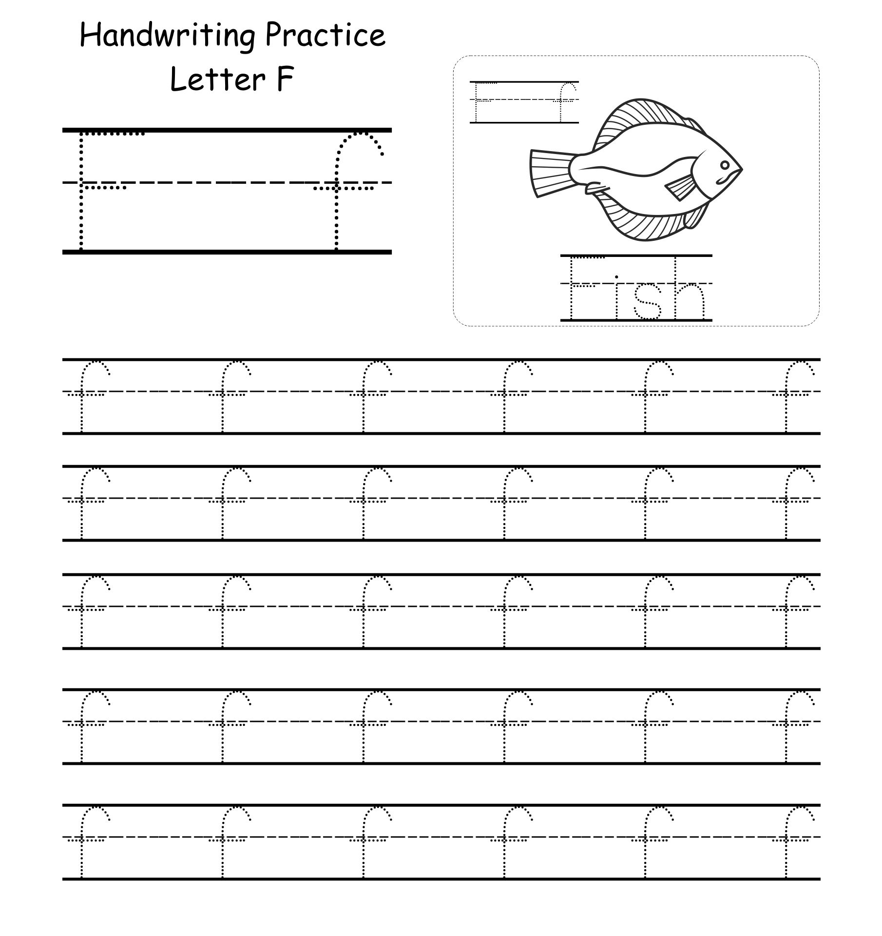 Alphabet Worksheets Letter F - 12 Free PDF Printables | Printablee