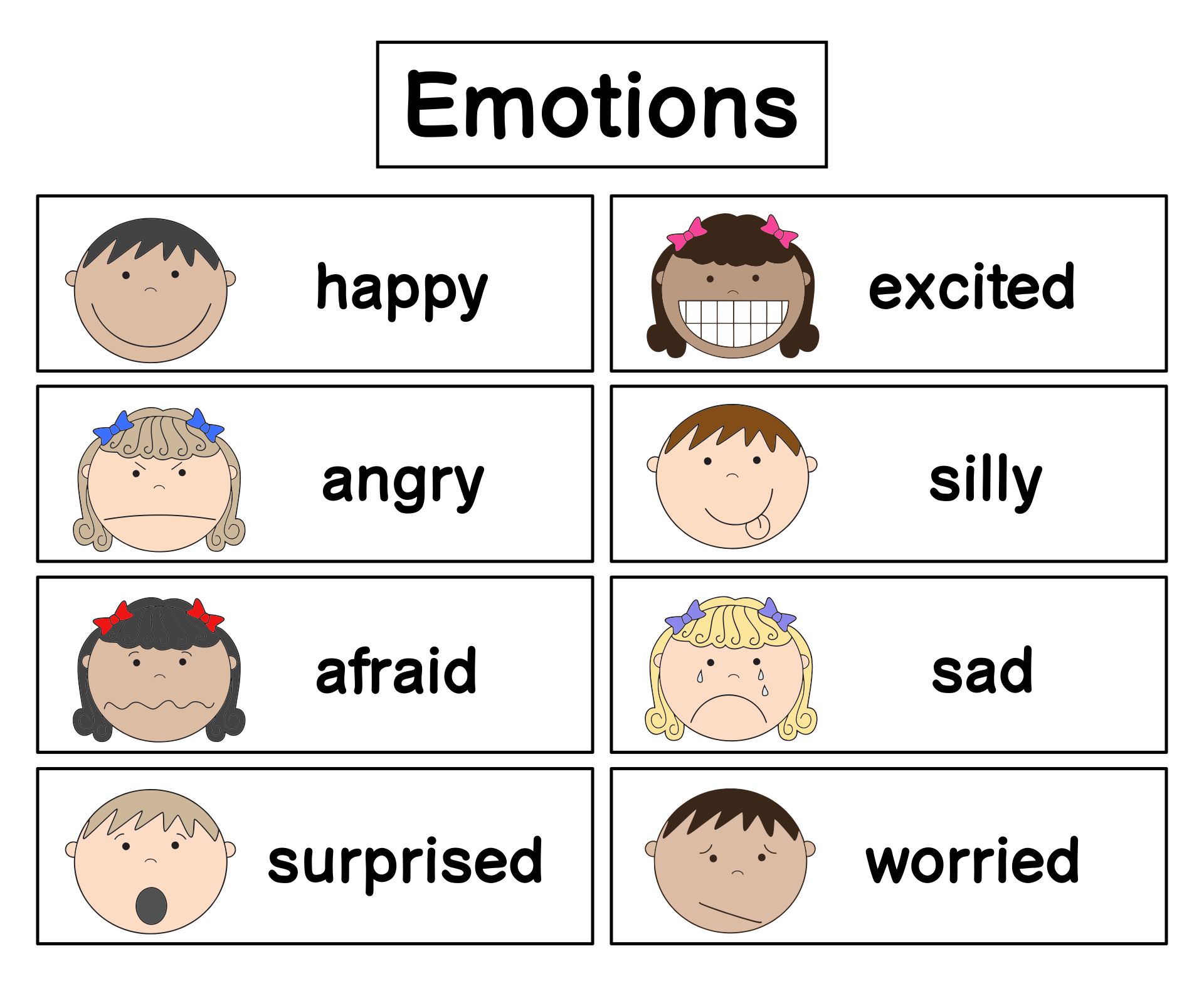 10 Best Printable Emotion Cards Printablee