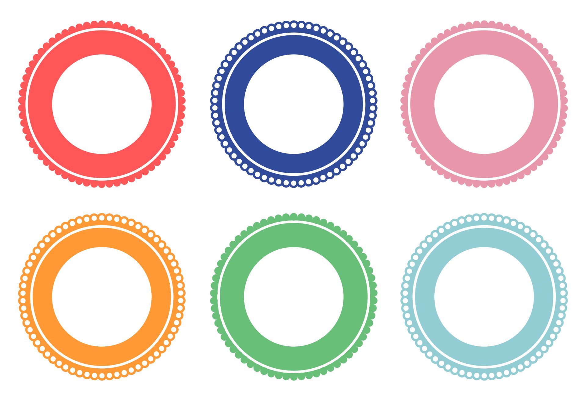 Printable Circle Stickers Printable Templates