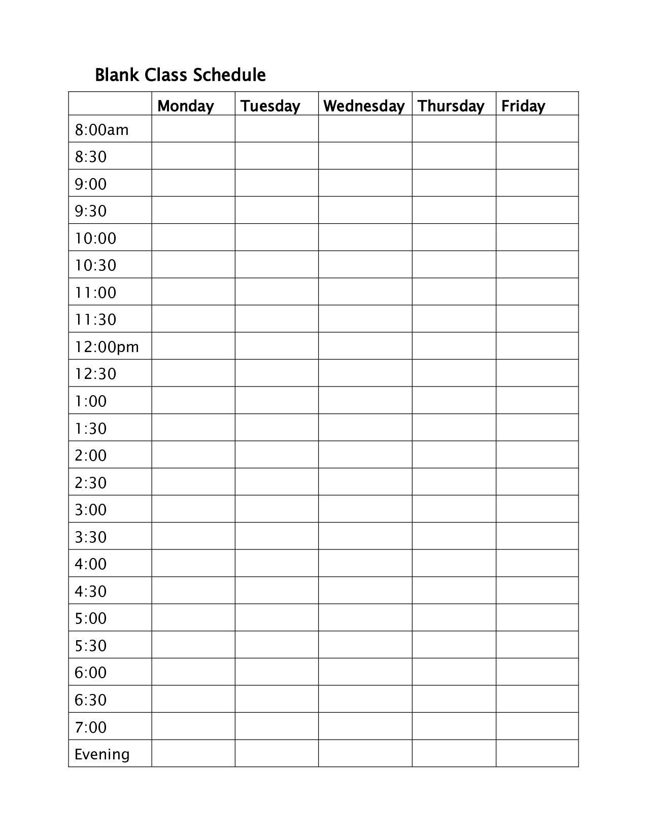 printable daily schedule template from thirty handmade days - free ...