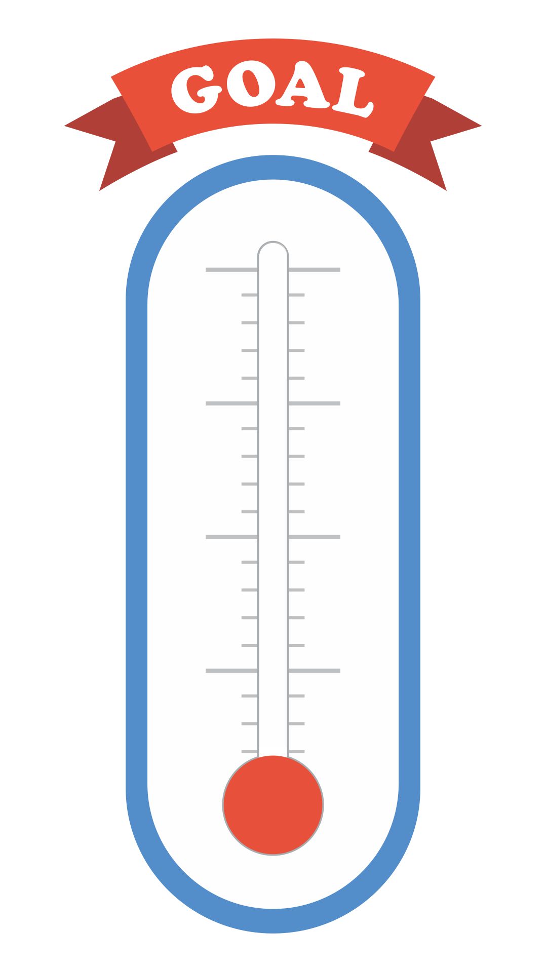 Blank Goal Thermometer Printable