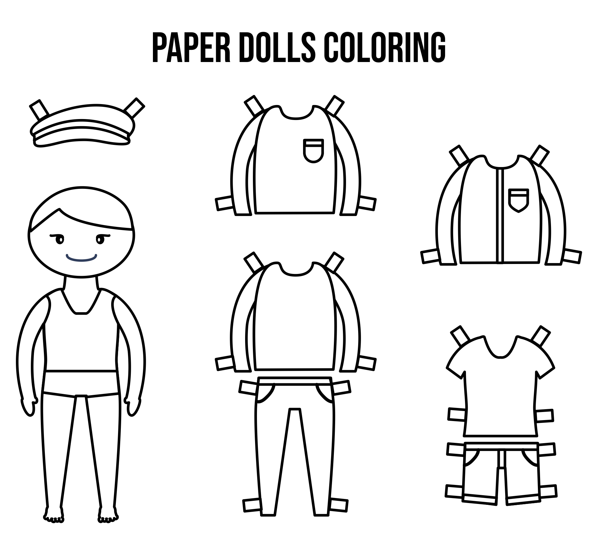 Coloring Paper Dolls