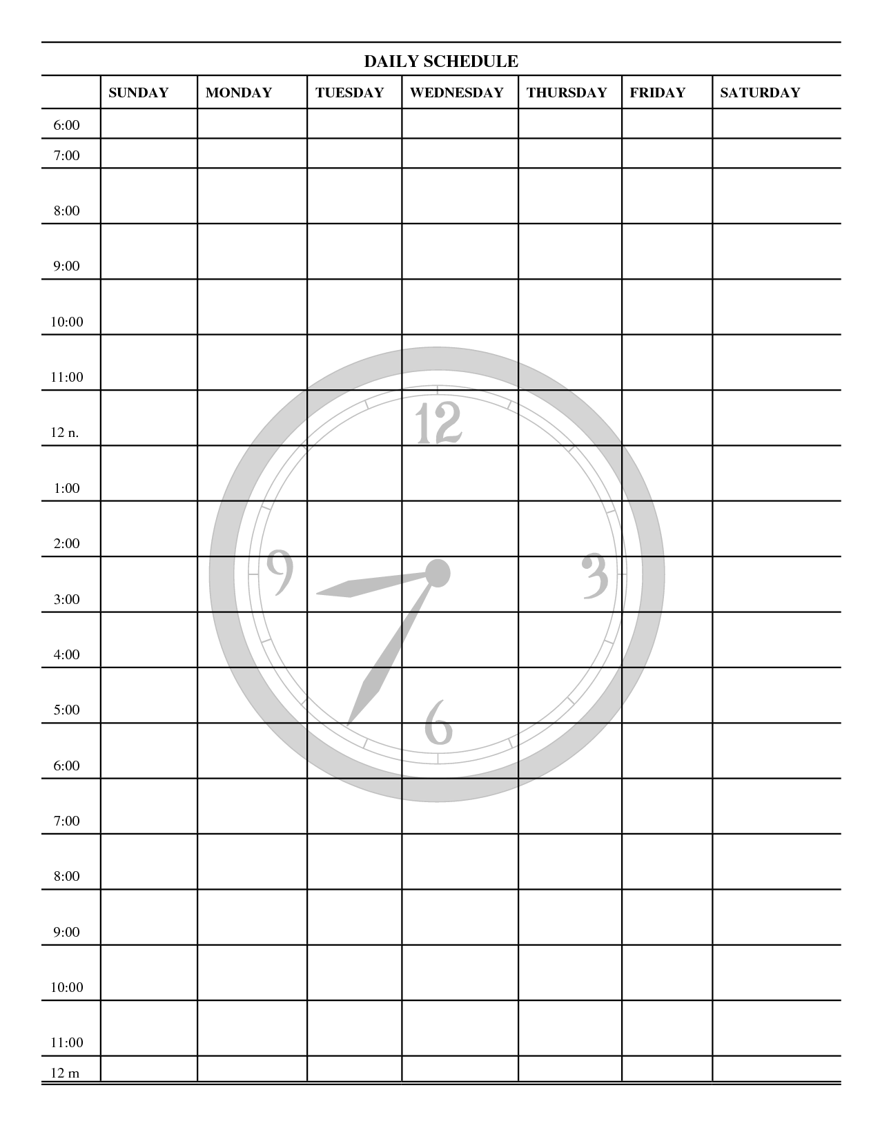 Daily Medication Schedule Template Excel from www.printablee.com