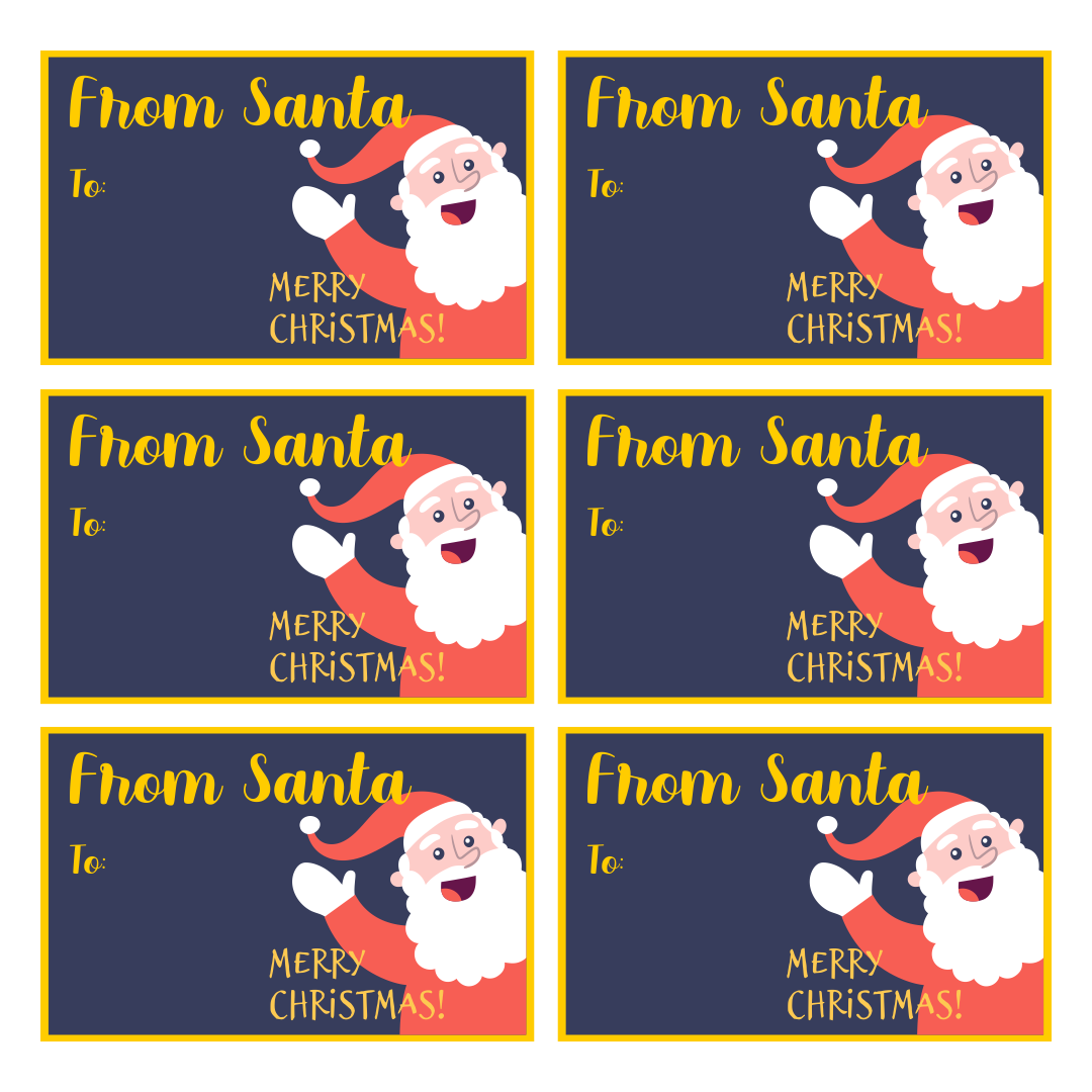 Gift Tags From Santa