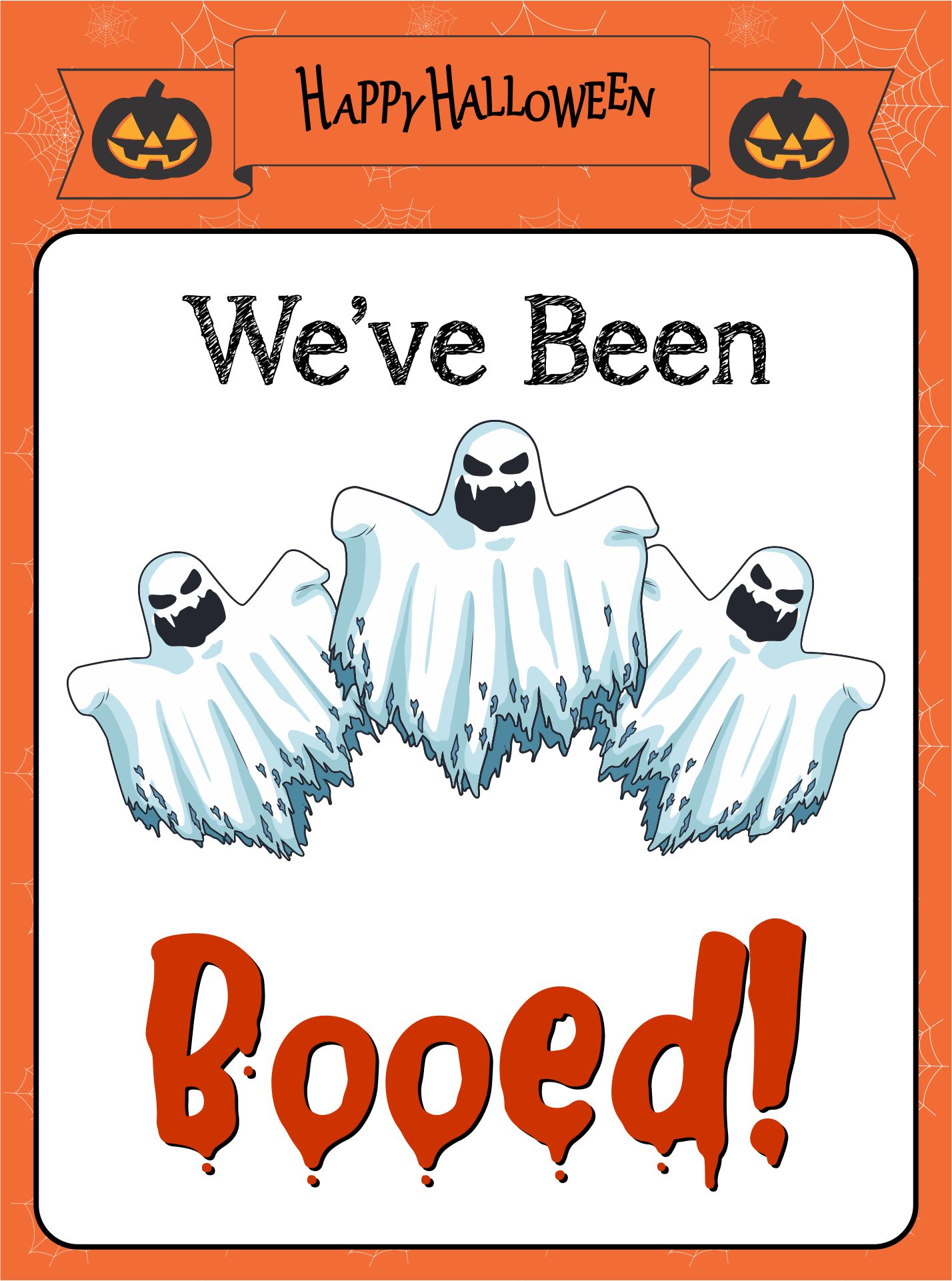 Printable Halloween Boo Sign