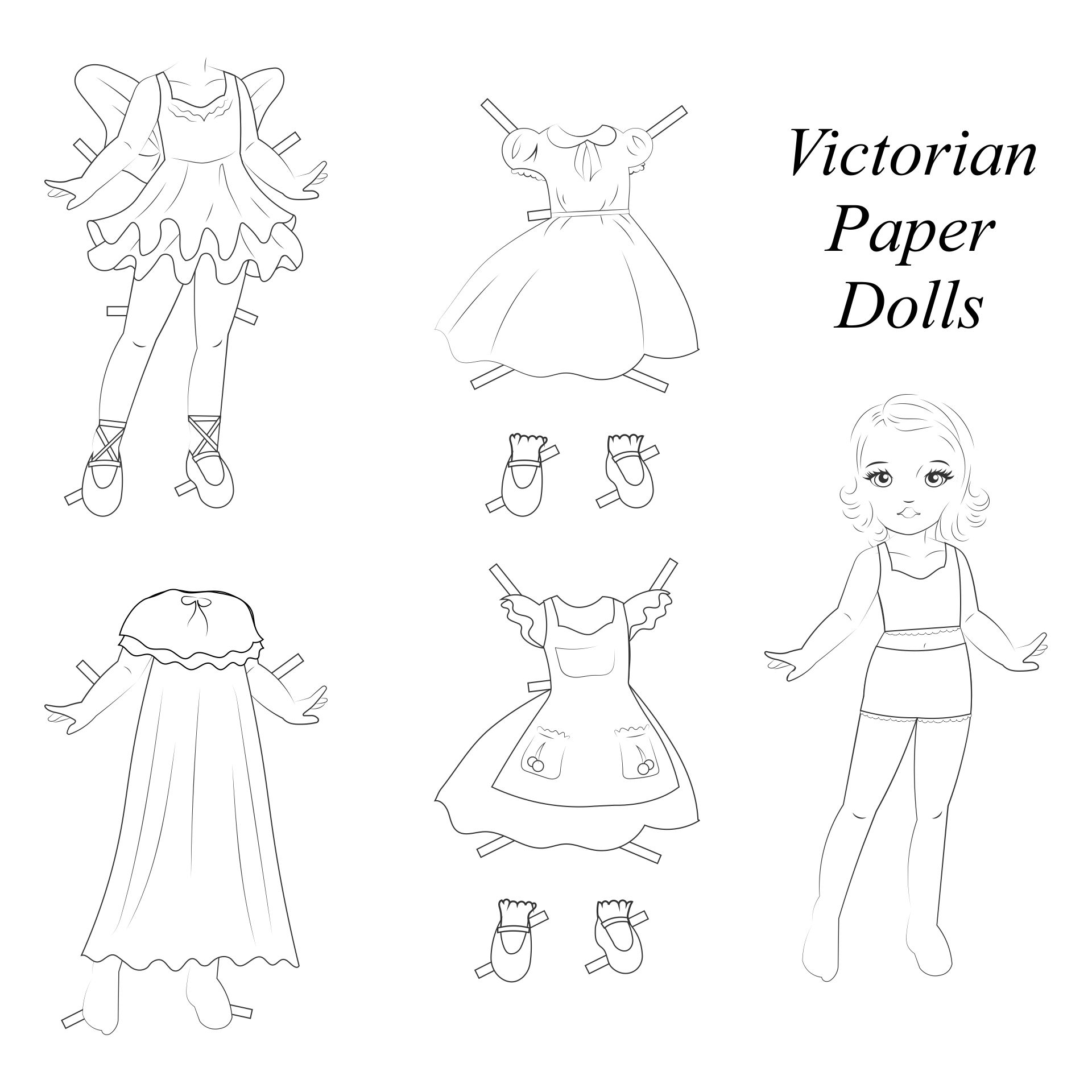 Download 9 Best Printable Paper Dolls To Color - printablee.com