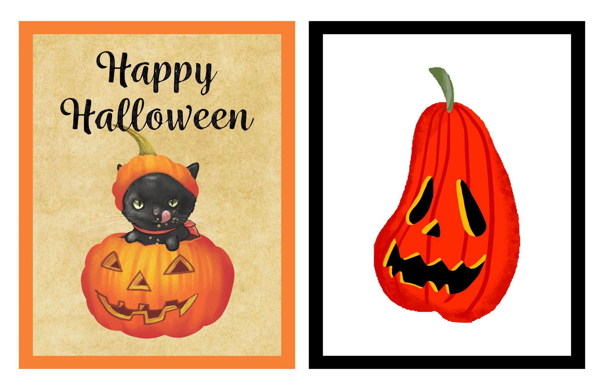 15 Best Free Printable Vintage Halloween Cards