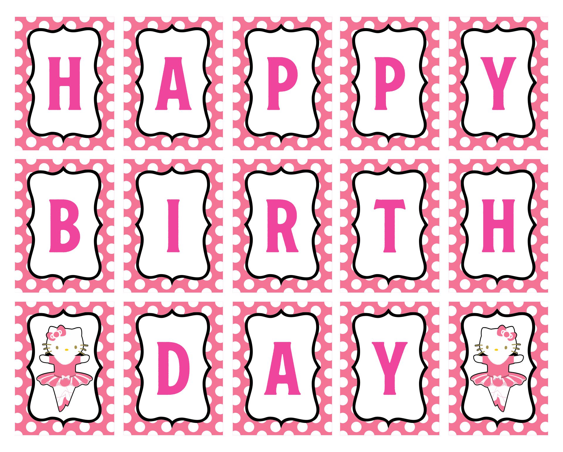 Hello Kitty Birthday Printables