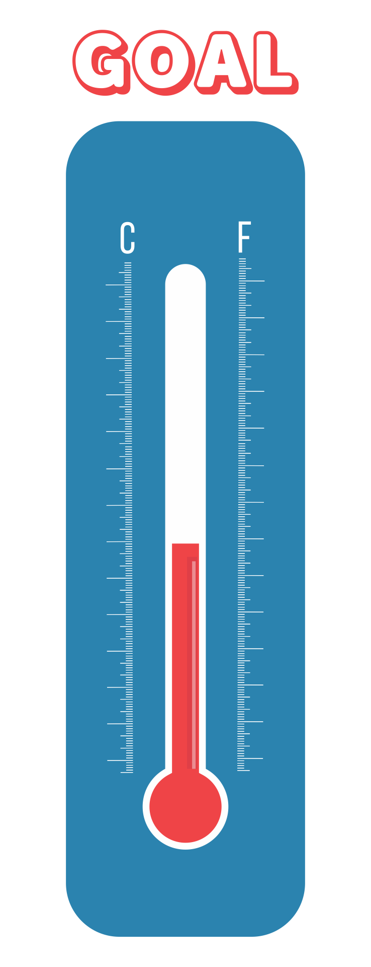 Printable Blank Thermometer