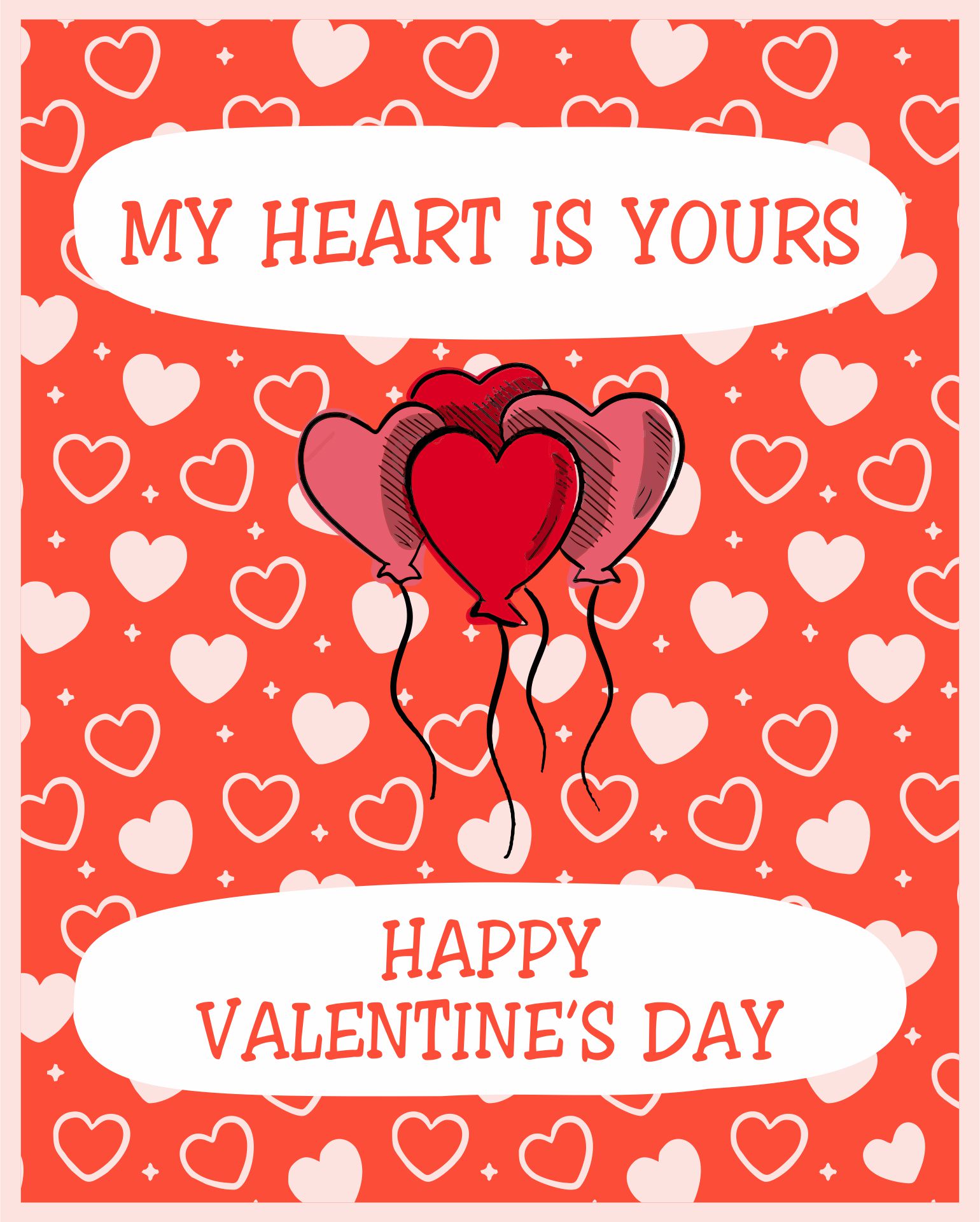 Printable Valentine Greeting Cards