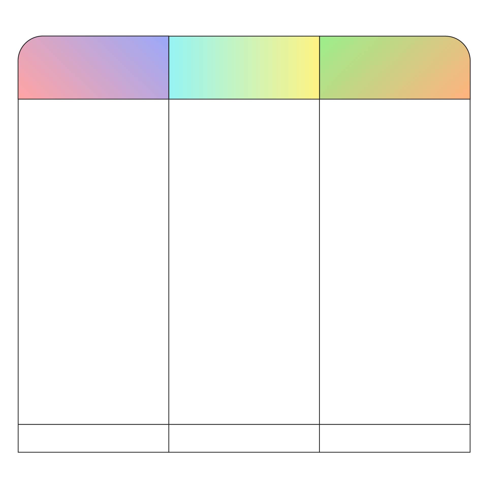 Printable Blank 2 Column Chart Template