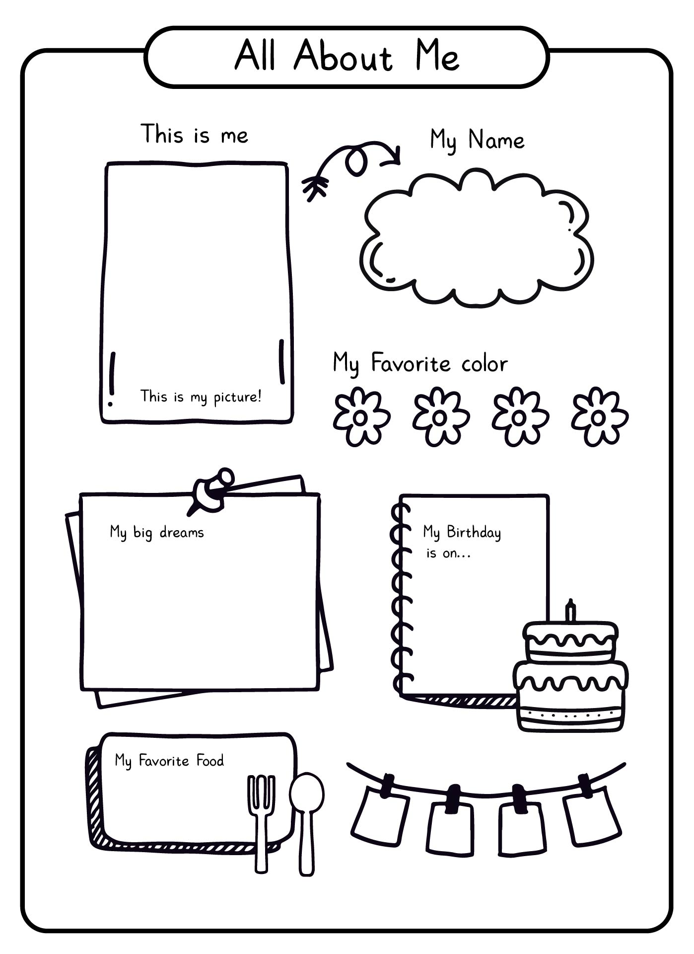 Printable Worksheets About.me
