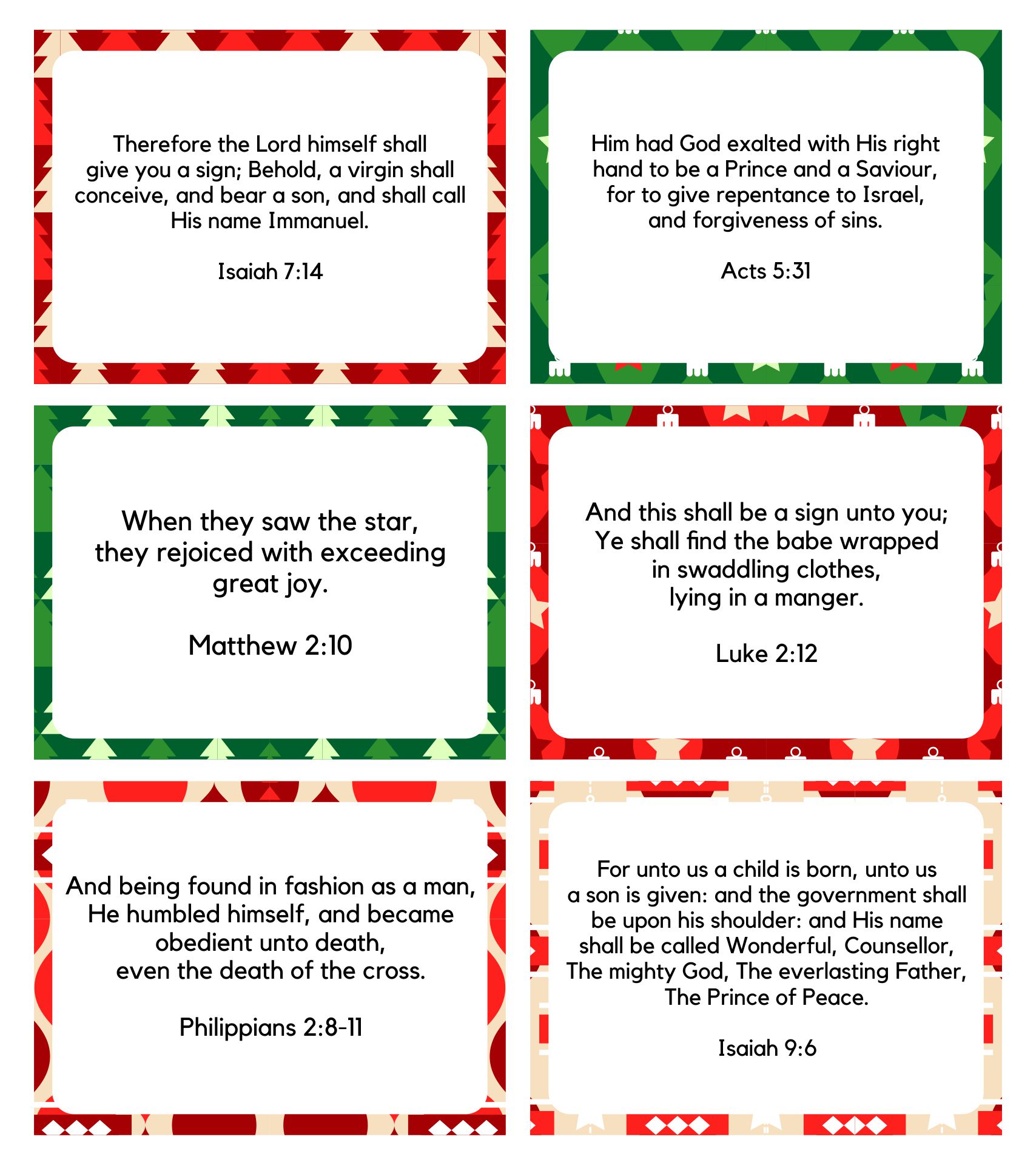 Bible Verse Cards Printable Free