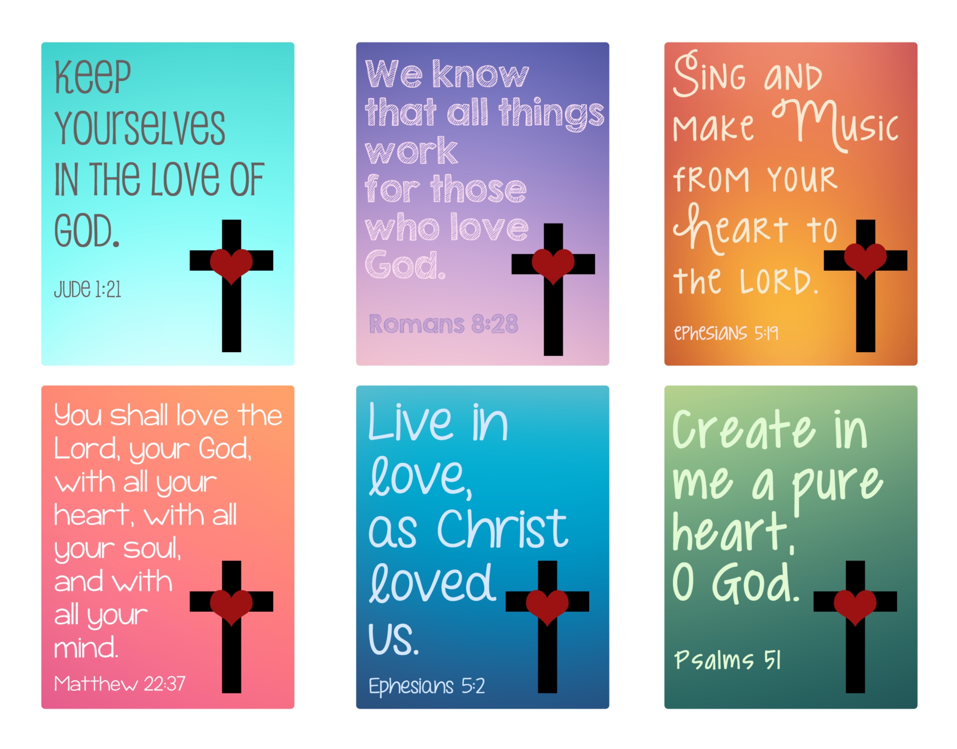 Bible Verse Valentine Card Printable