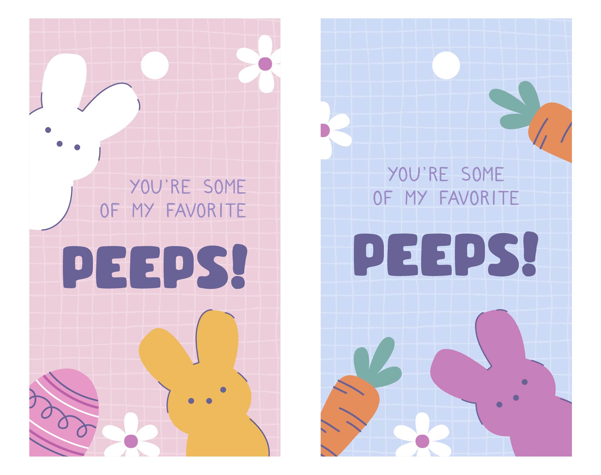 Easter Favorite Peeps Printable Tags