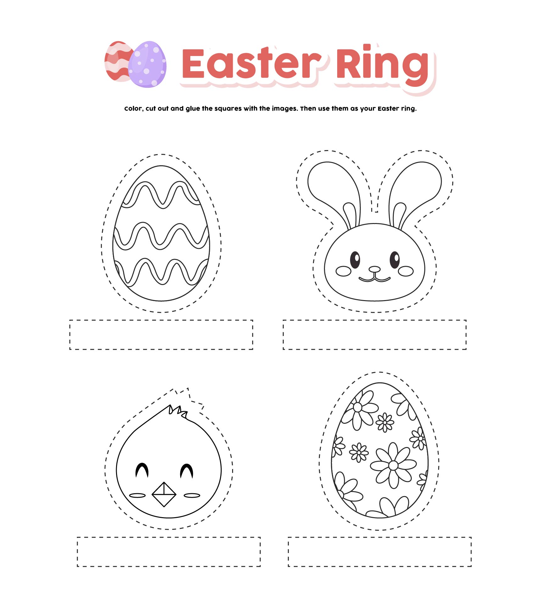Easy Preschool Easter Crafts Printable