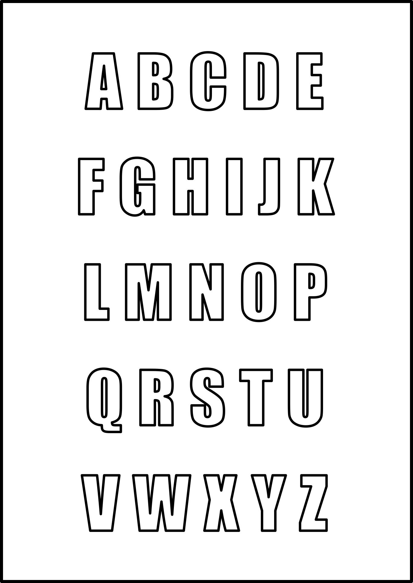 10 Best Free Printable Cut Out Letters Printableecom Letter Cut Out 