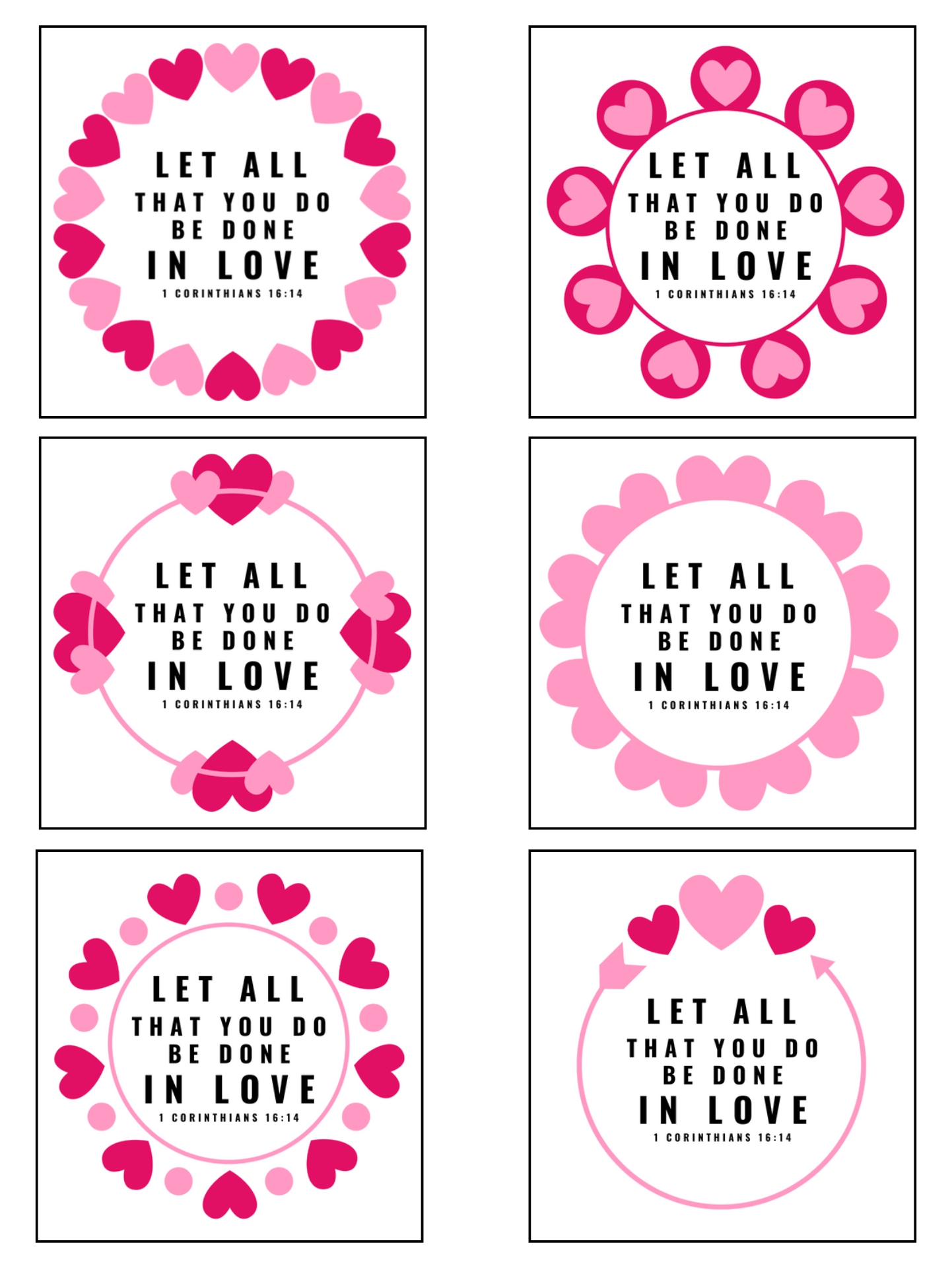 Printable Christian Valentine Cards