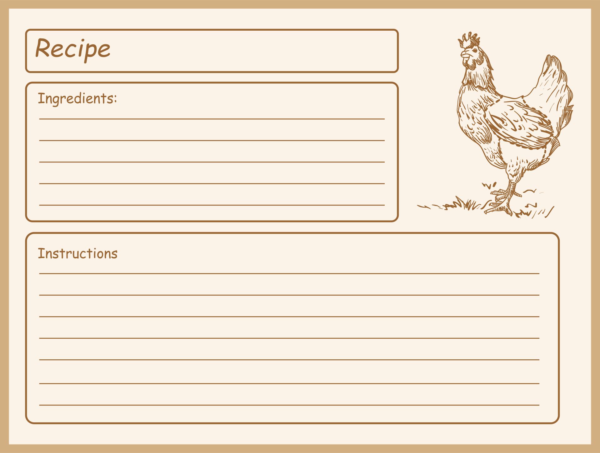 8 Best Printable Vintage Recipe Cards 4X6 Printablee 8-best-printable-vintage-recipe-cards-4x6-printablee