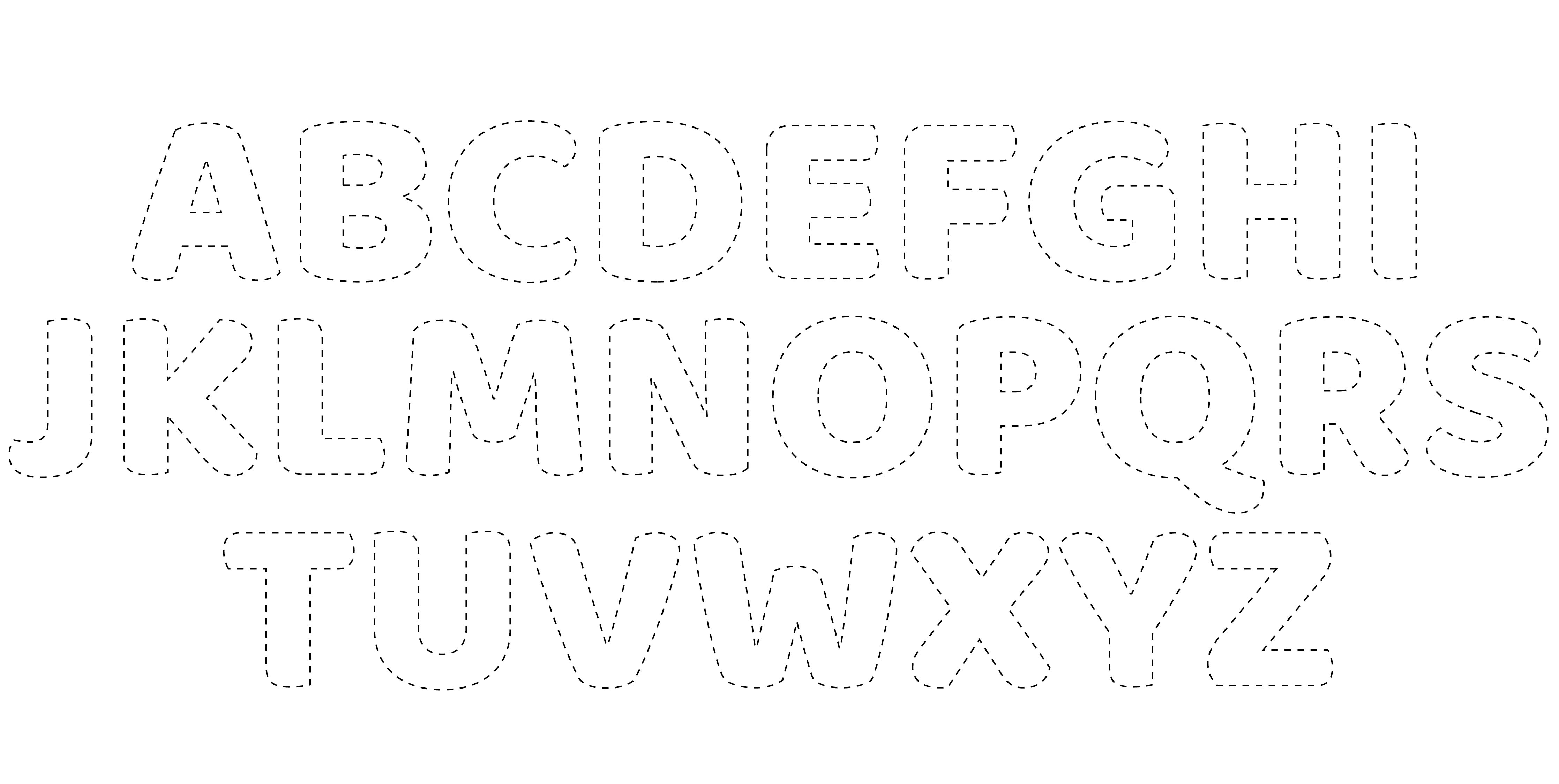 Printable Cut Out Alphabet Letters