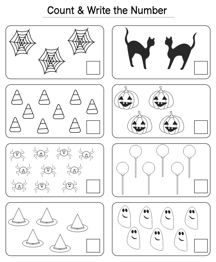 Preschool Halloween Worksheets Printables