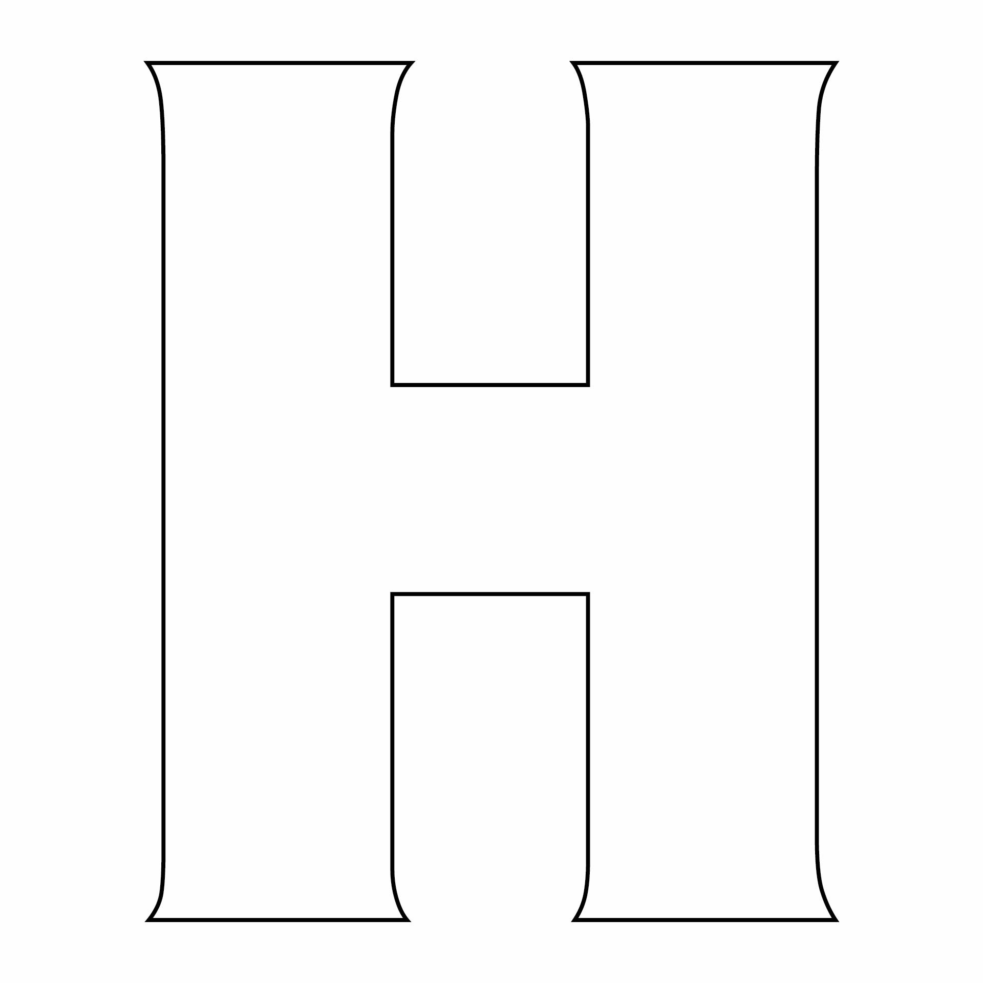 Letter H Printable