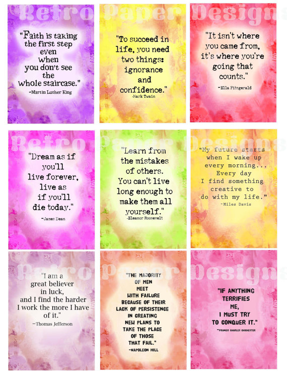 5 Best Images of Free Printable Motivational Cards - Free Printable ...