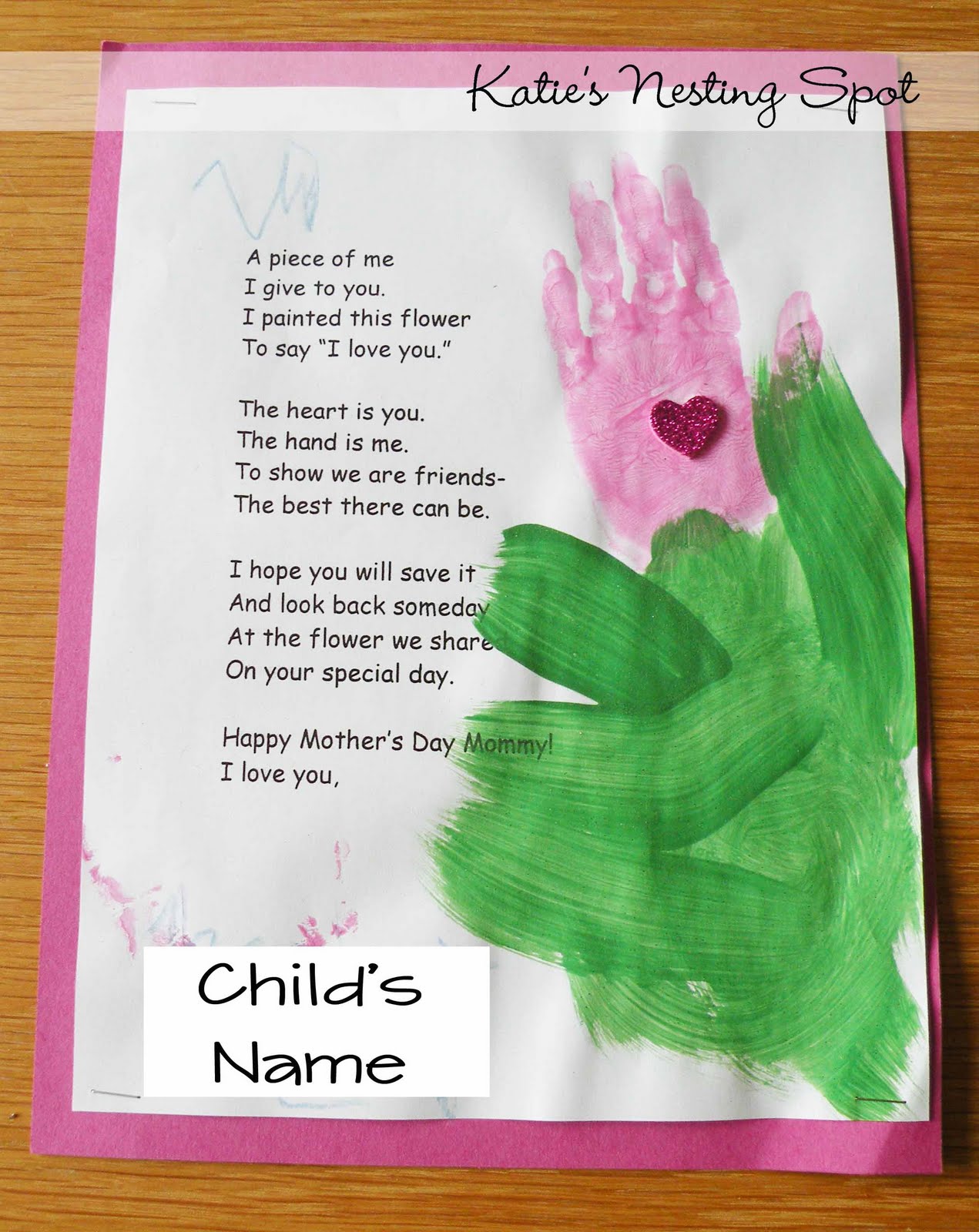 Preschool Mothers Day Poem for Children