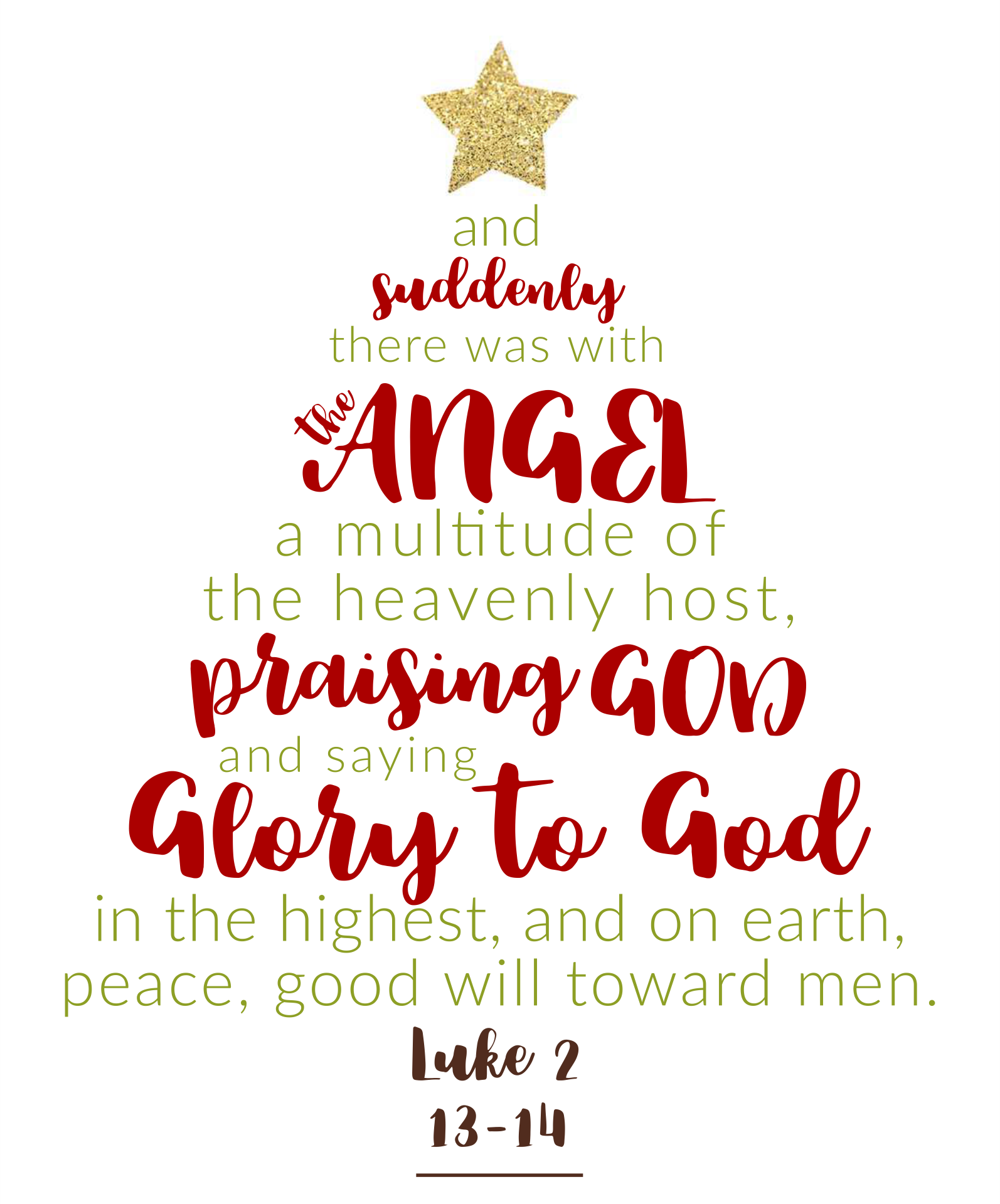 15 Best Free Printable Christmas Bible Verses Printablee