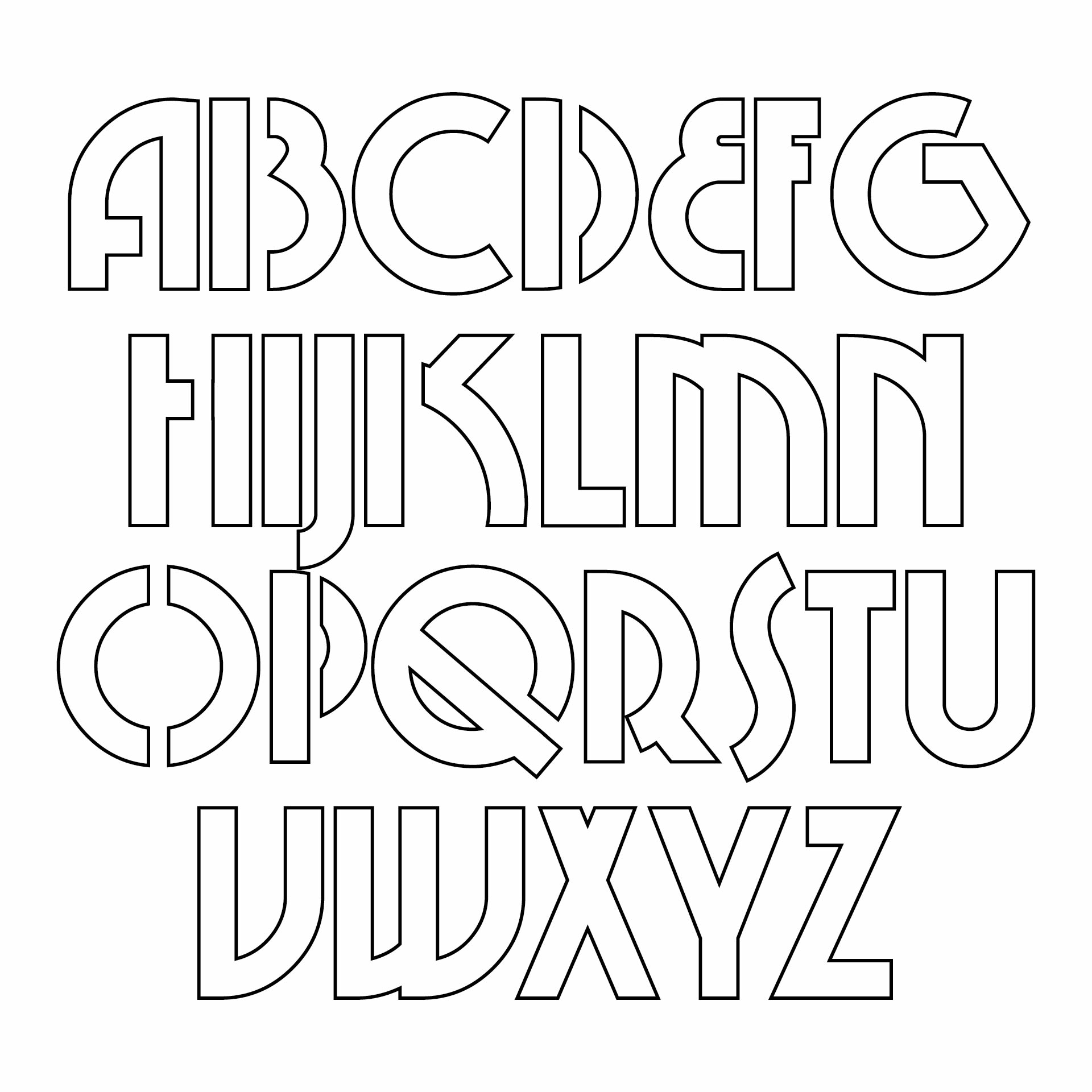 Free Printable Stencils Letters