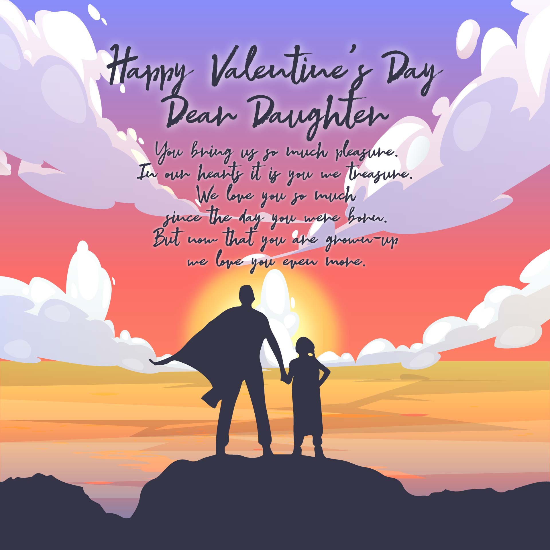 Printable Valentine Day Card for Daughter