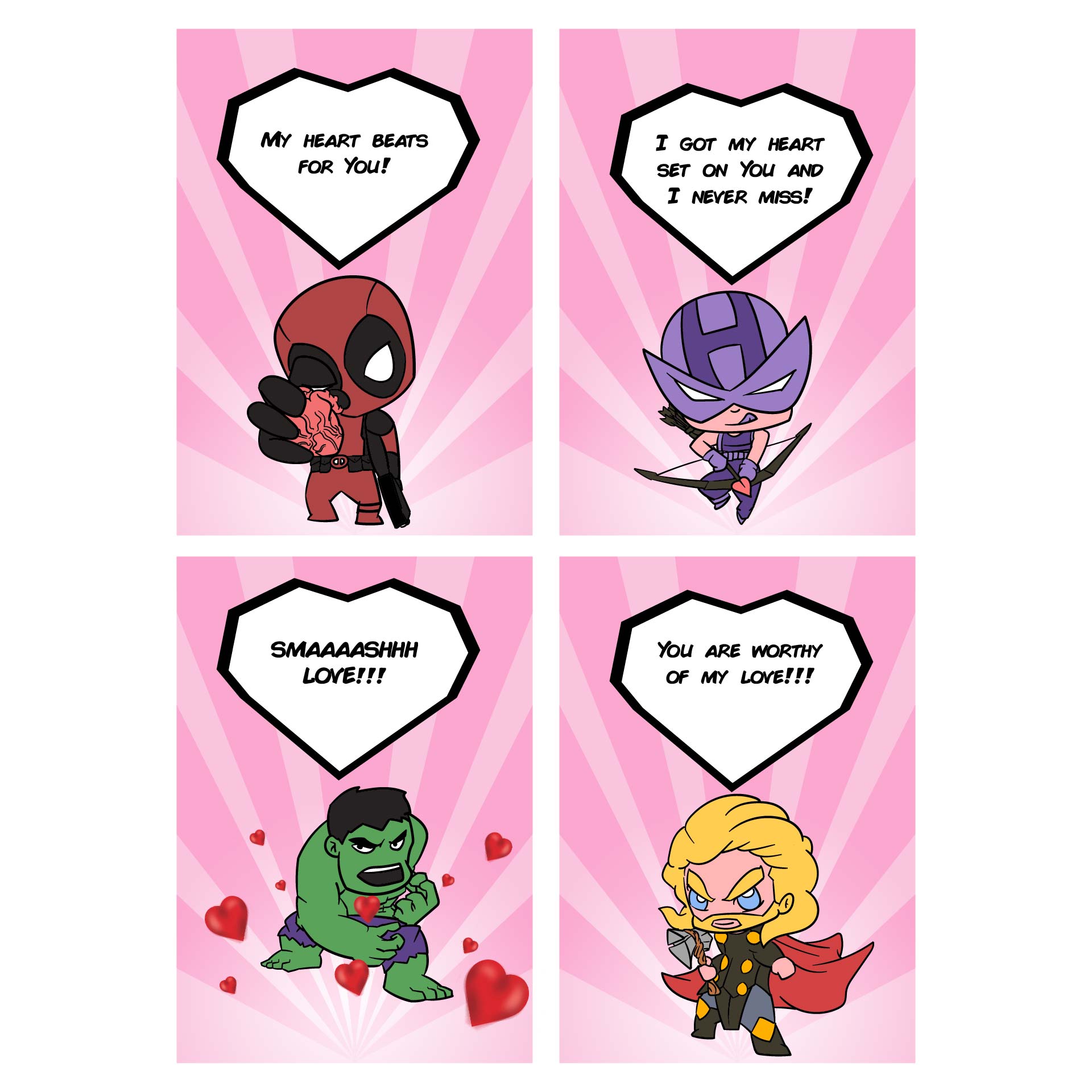 Superhero Valentine Clip Art Free