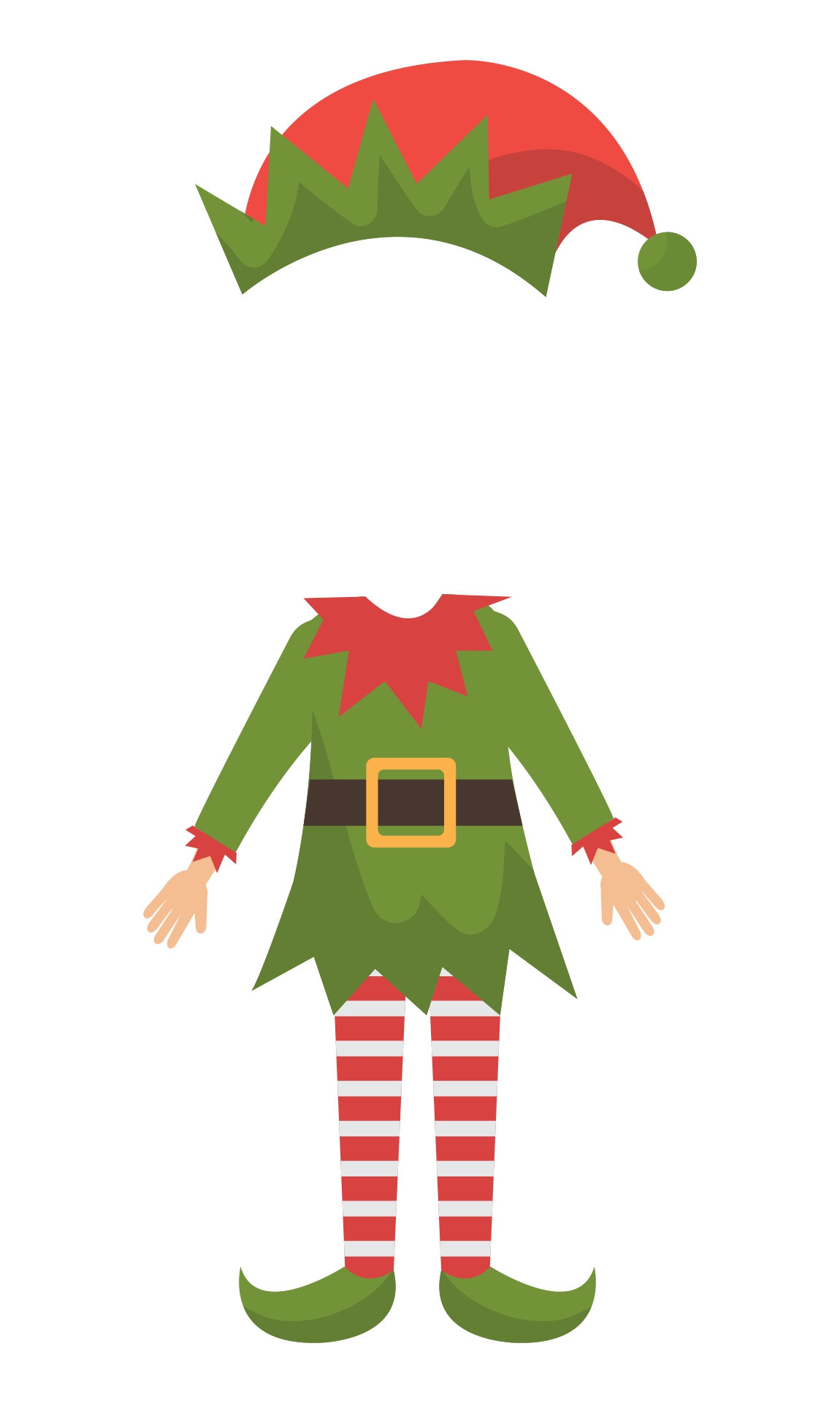 Cut Out Elf Template Printable Printable Templates