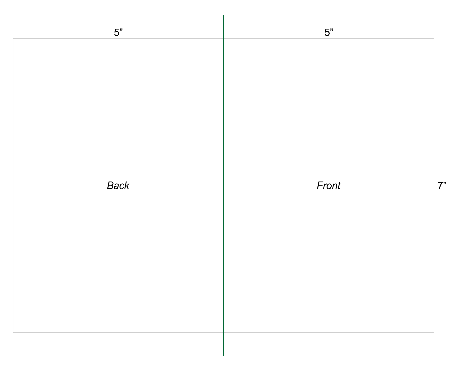 Half Fold Card Template