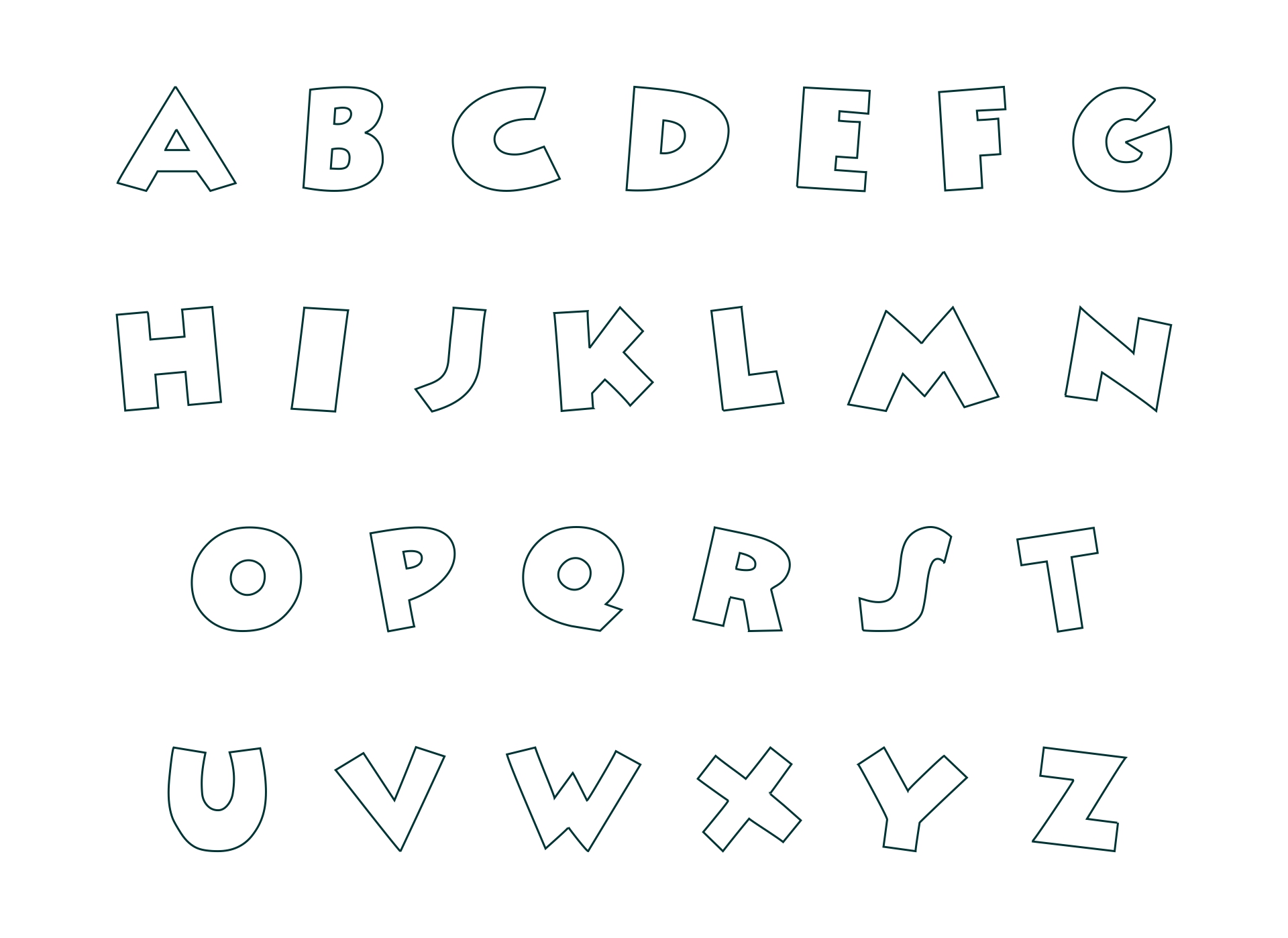  Printable Fancy Alphabet Letters Templates