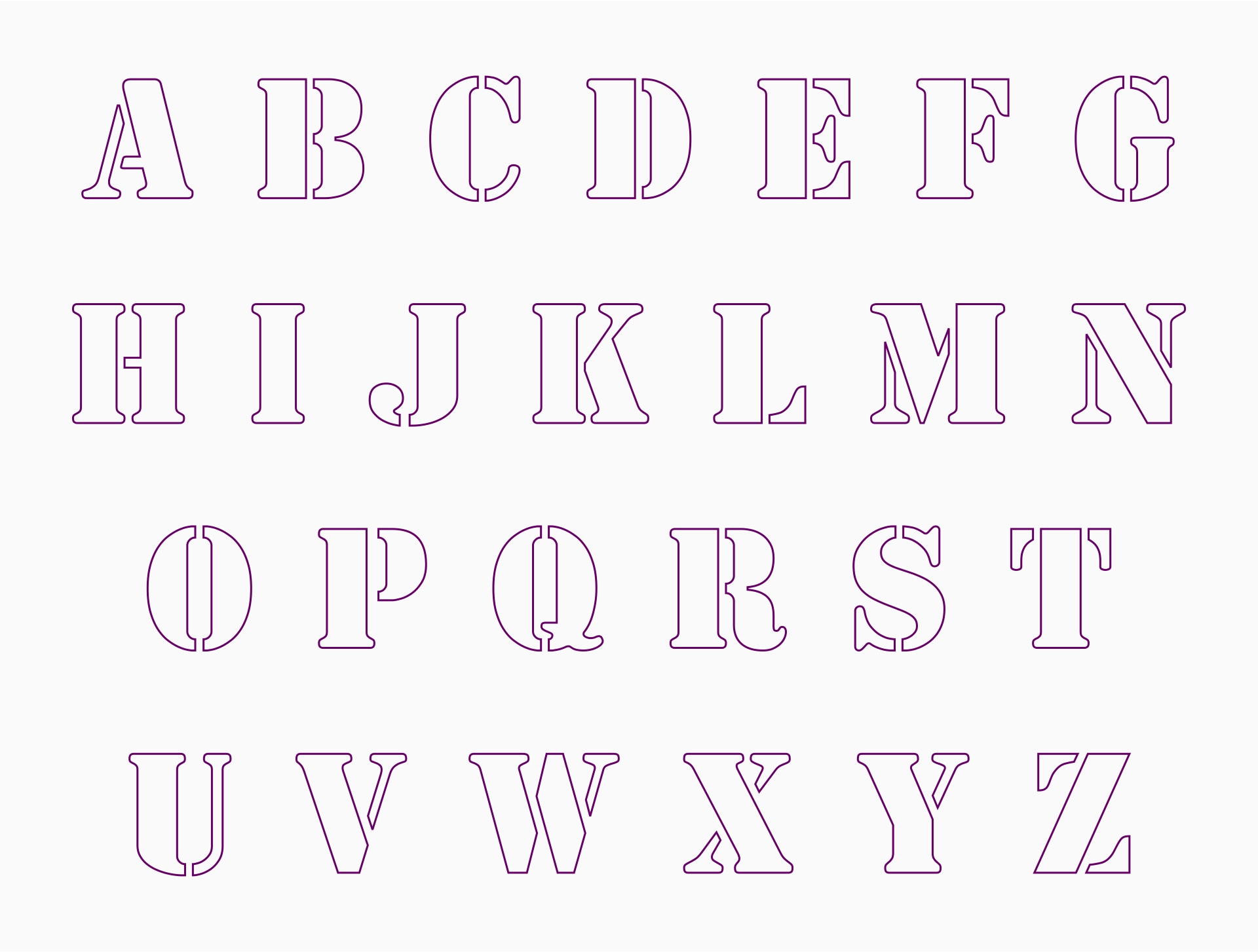 10 Best Free Printable Fancy Alphabet Letters Templates Printablee Com