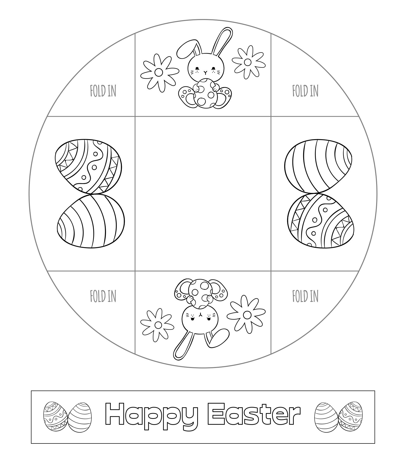 Printable Easter Basket Template