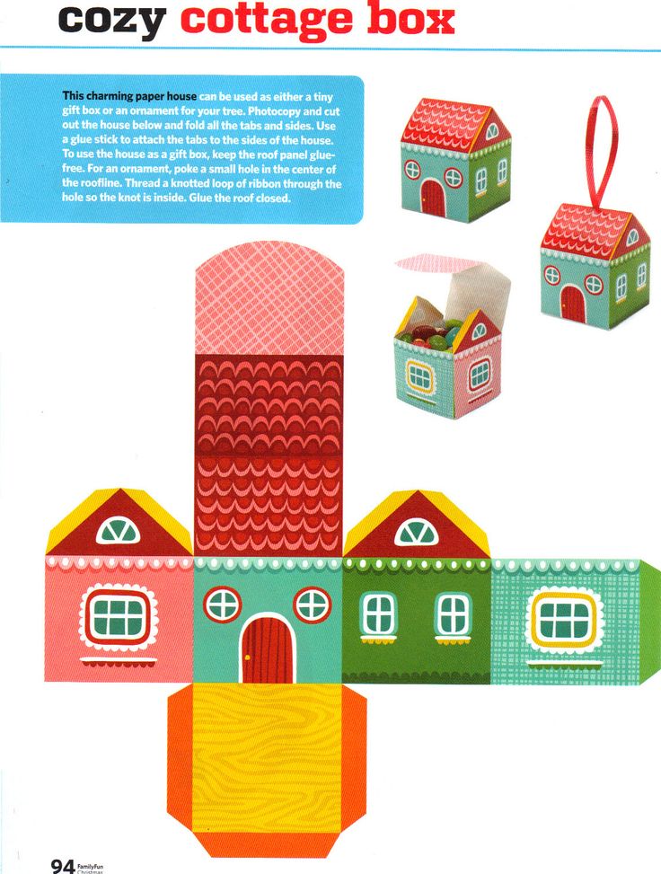 Printable Paper House Template