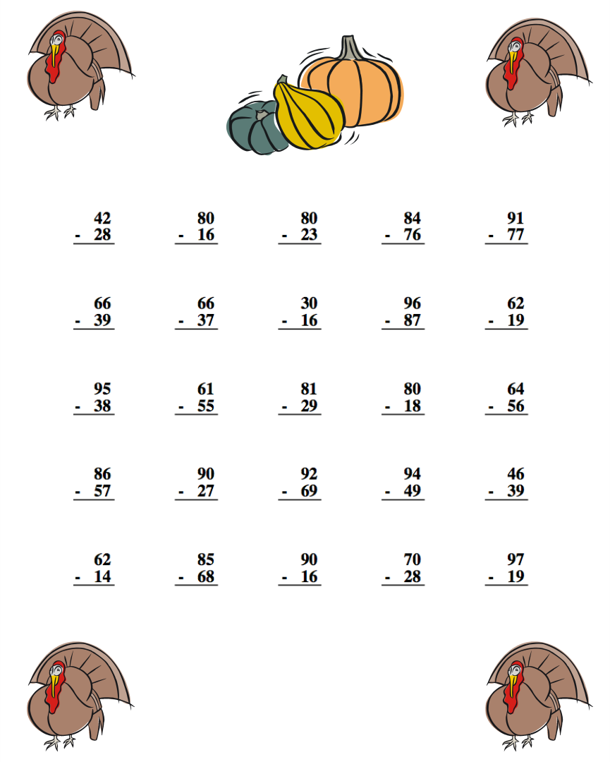 6 Best Free Printable Thanksgiving Worksheets Kindergarten Printablee Com