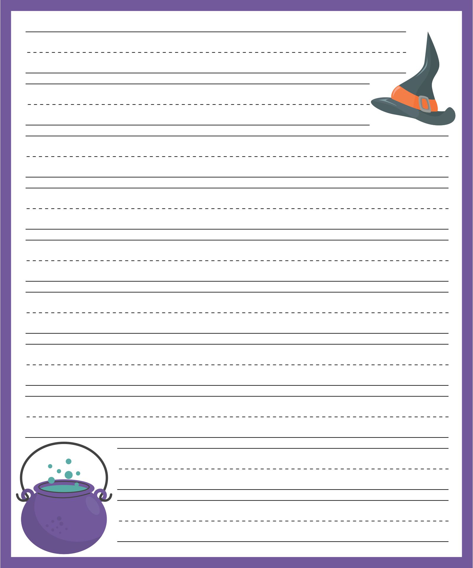 15 Best Printable Halloween Writing Paper PDF for Free at Printablee