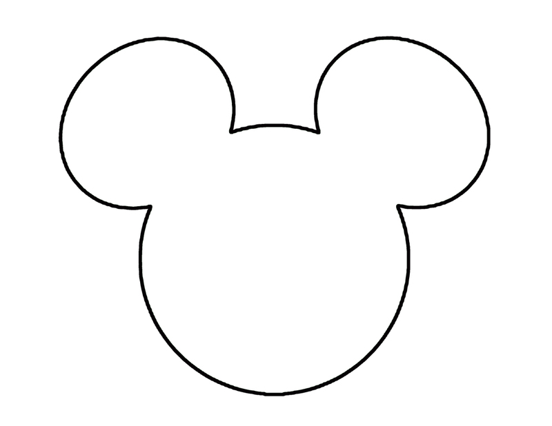Head Mickey Mouse Ears Template Printable