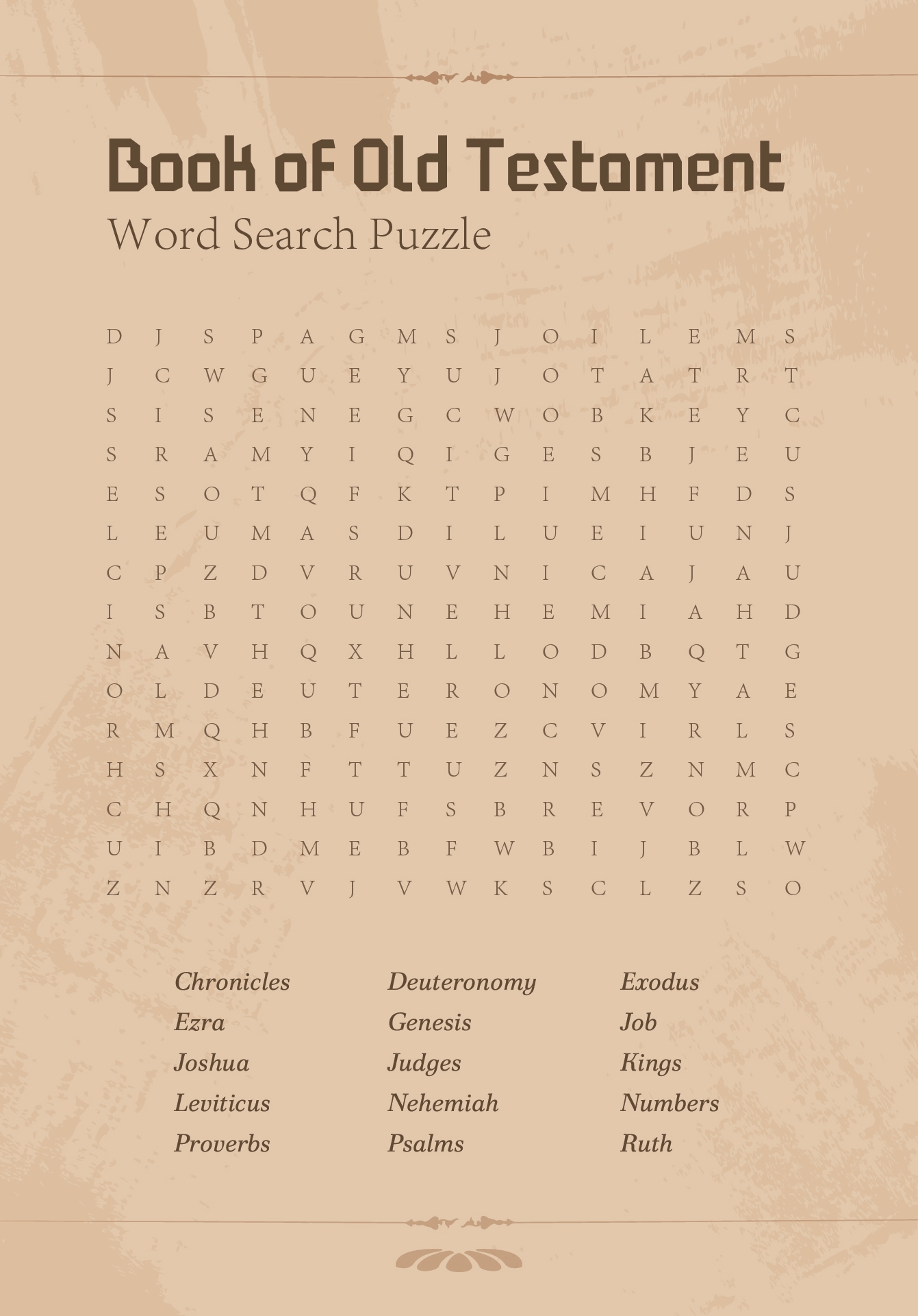 LDS Word Search Puzzles
