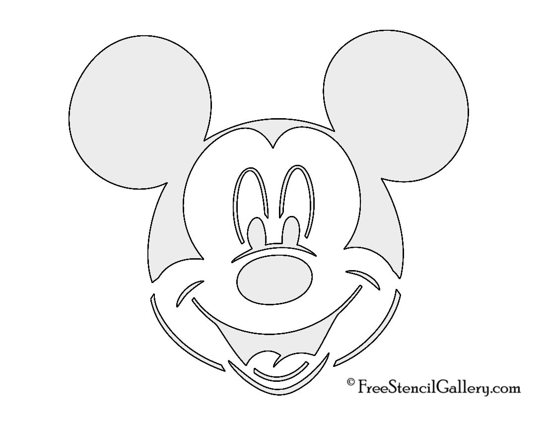 Mickey Mouse Pumpkin Stencil Printable