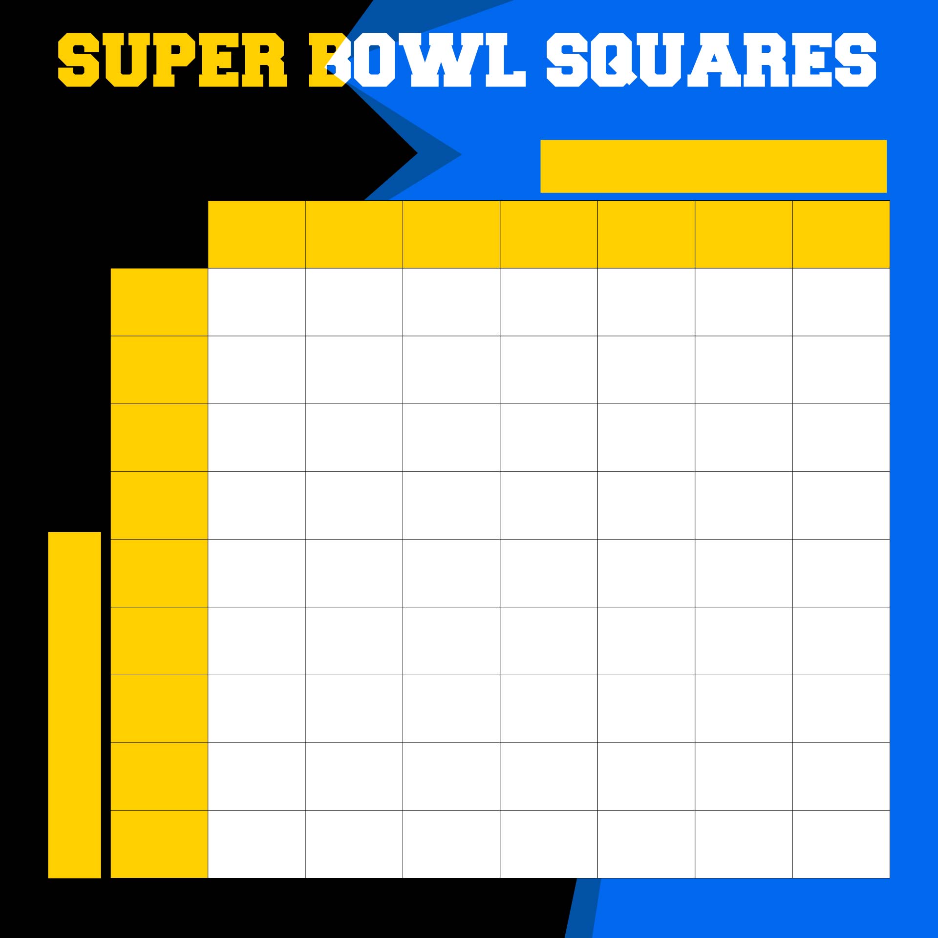 Free Printable 100 Square Grid Football Pool Pdf