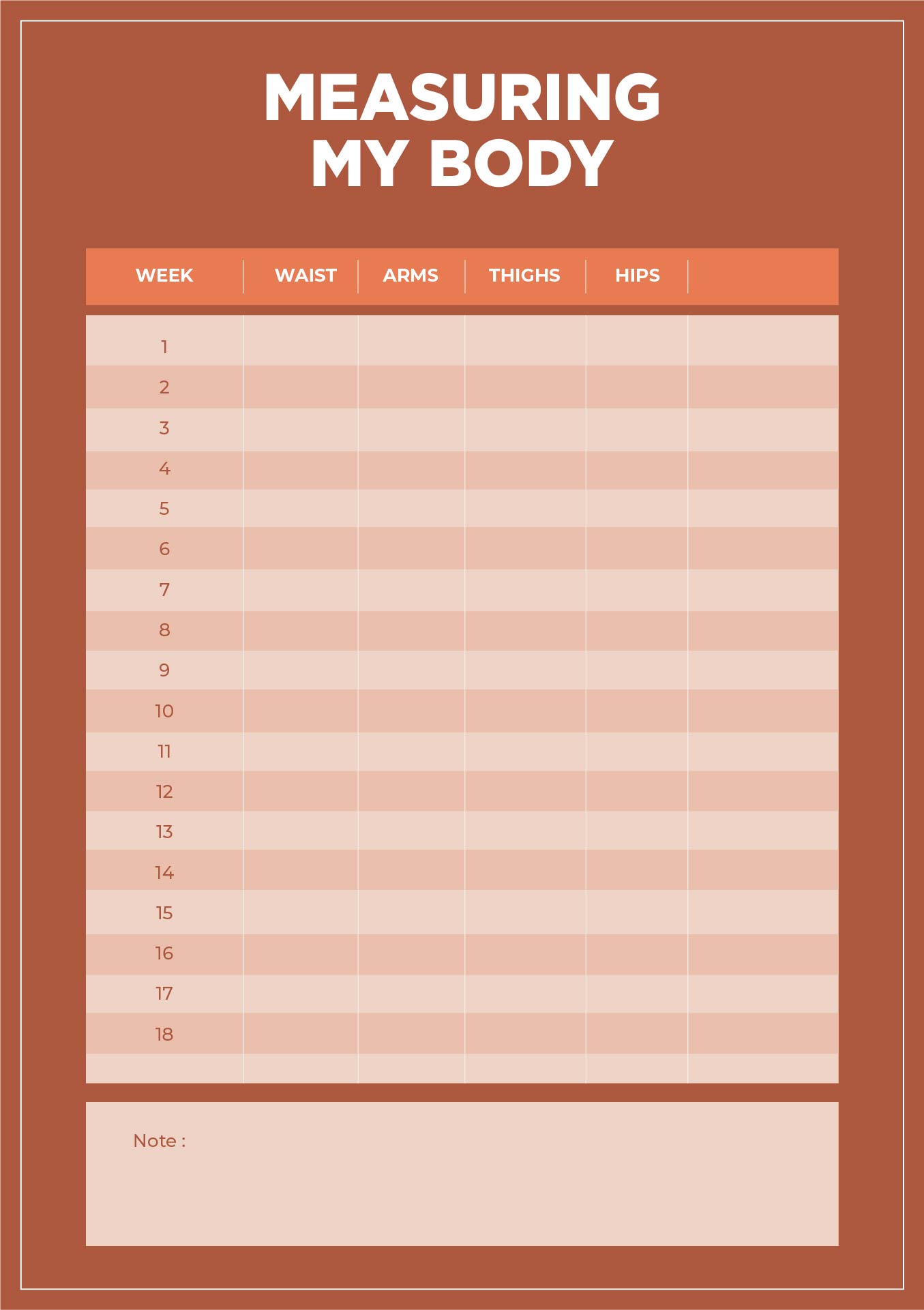 8 Best Daily Weight Chart Printable