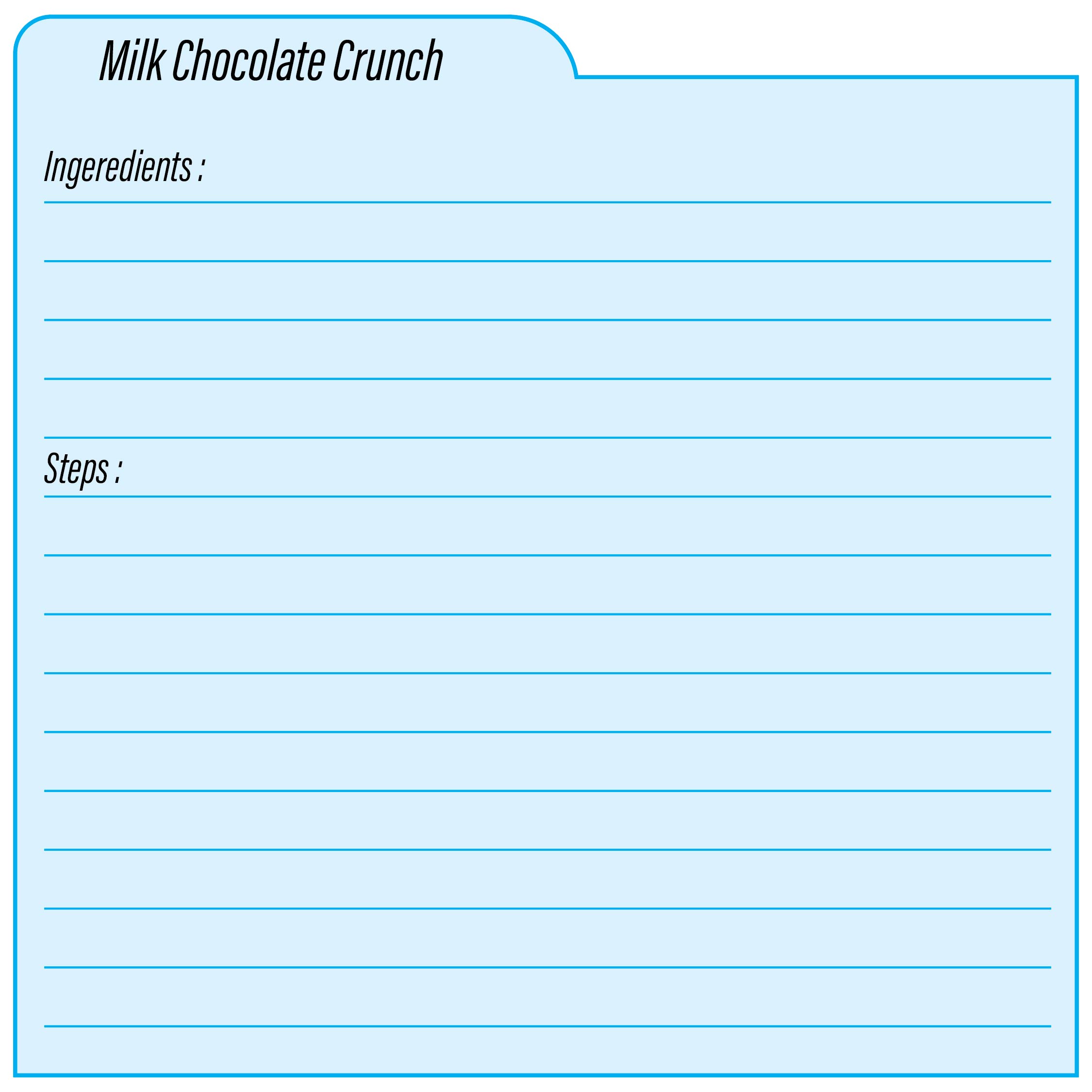 recipe card template microsoft word