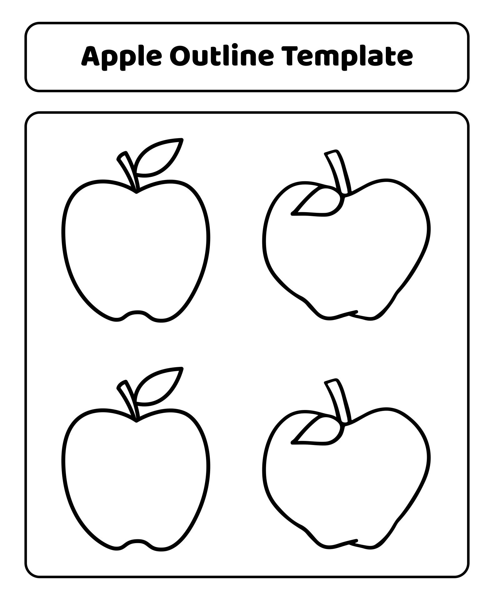 Apple Templates Printable